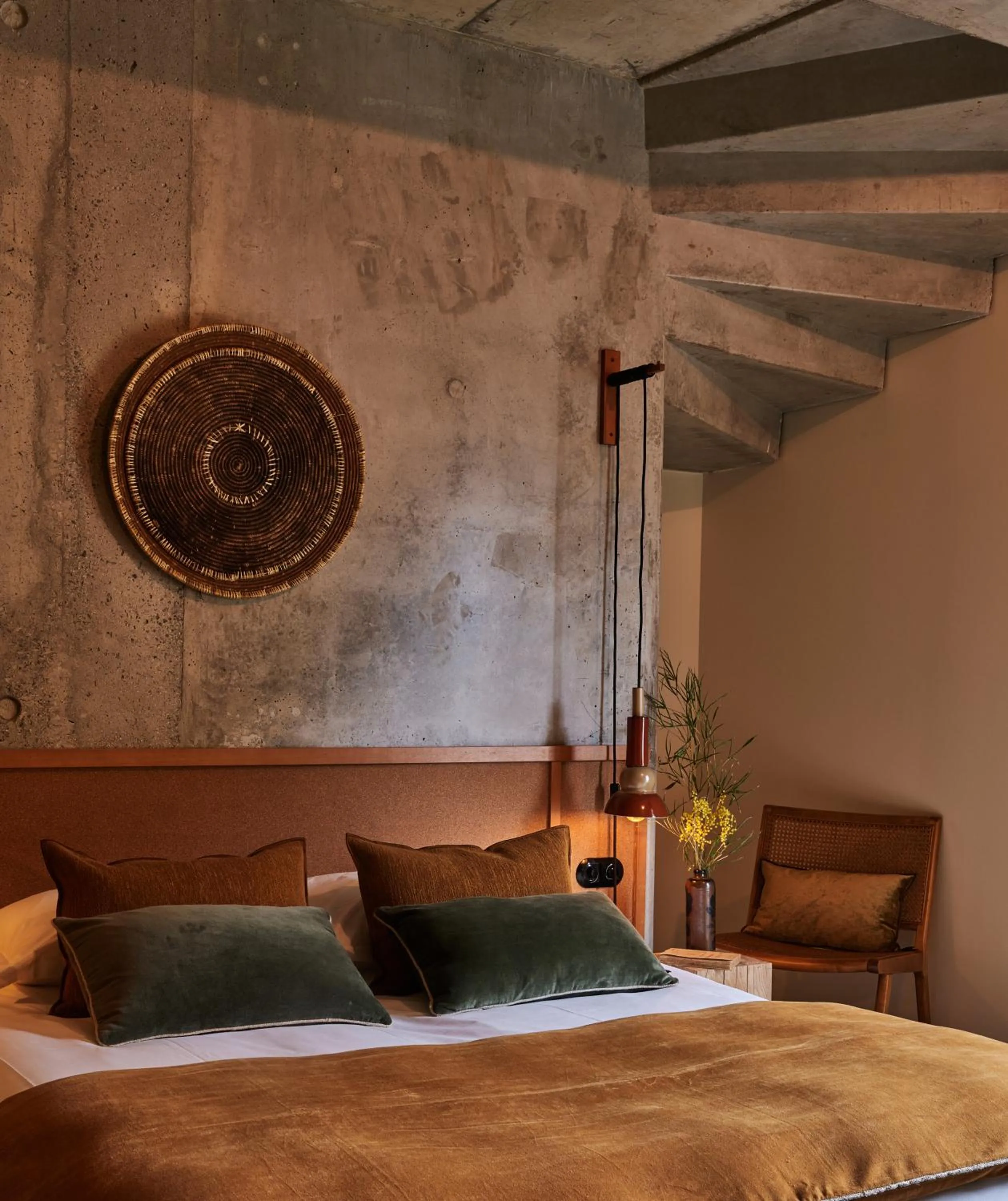 Decorative detail, Bed in Hôtel Oré, Saint-Malo