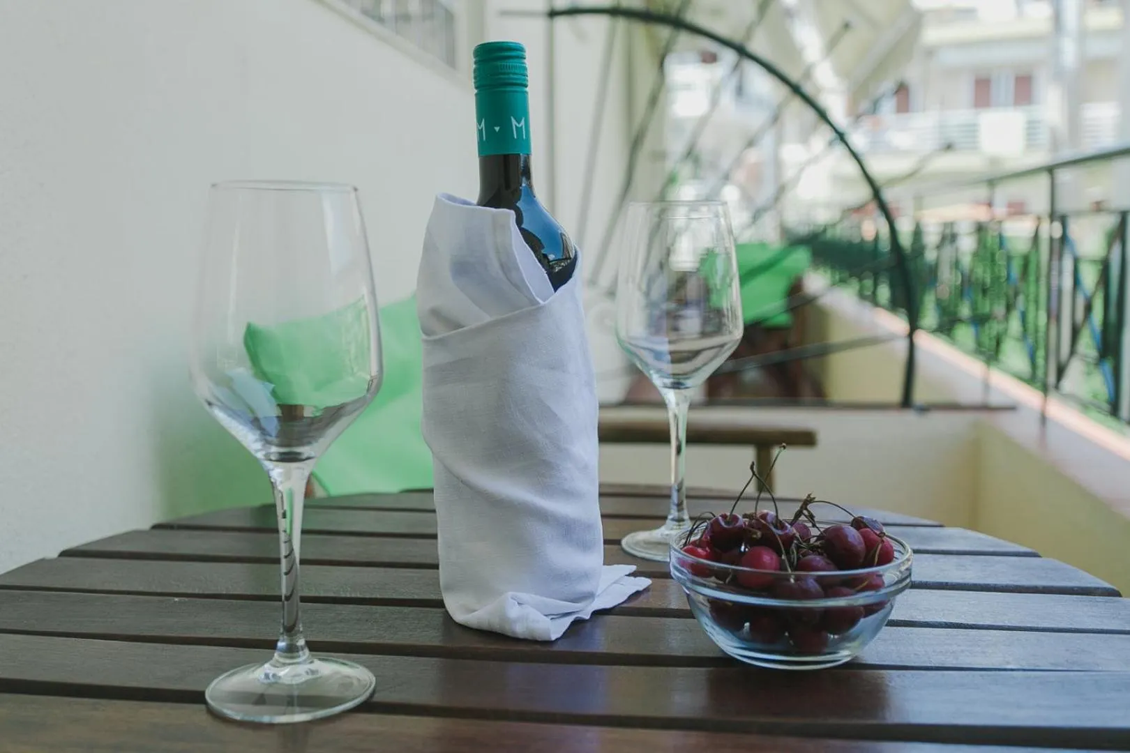 Seating area in Hotel Papagalos