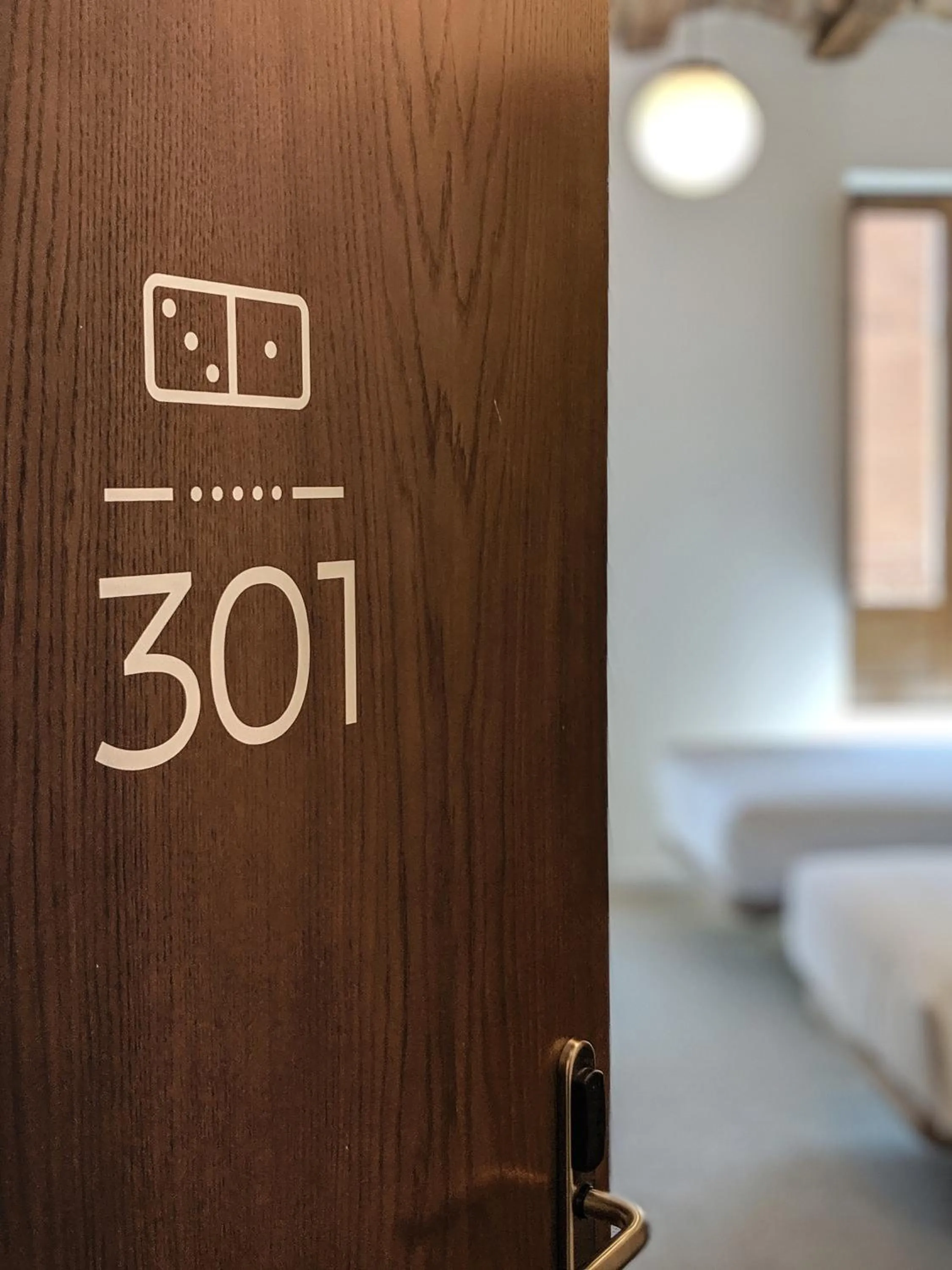 Bedroom, Bed in Original Domino House