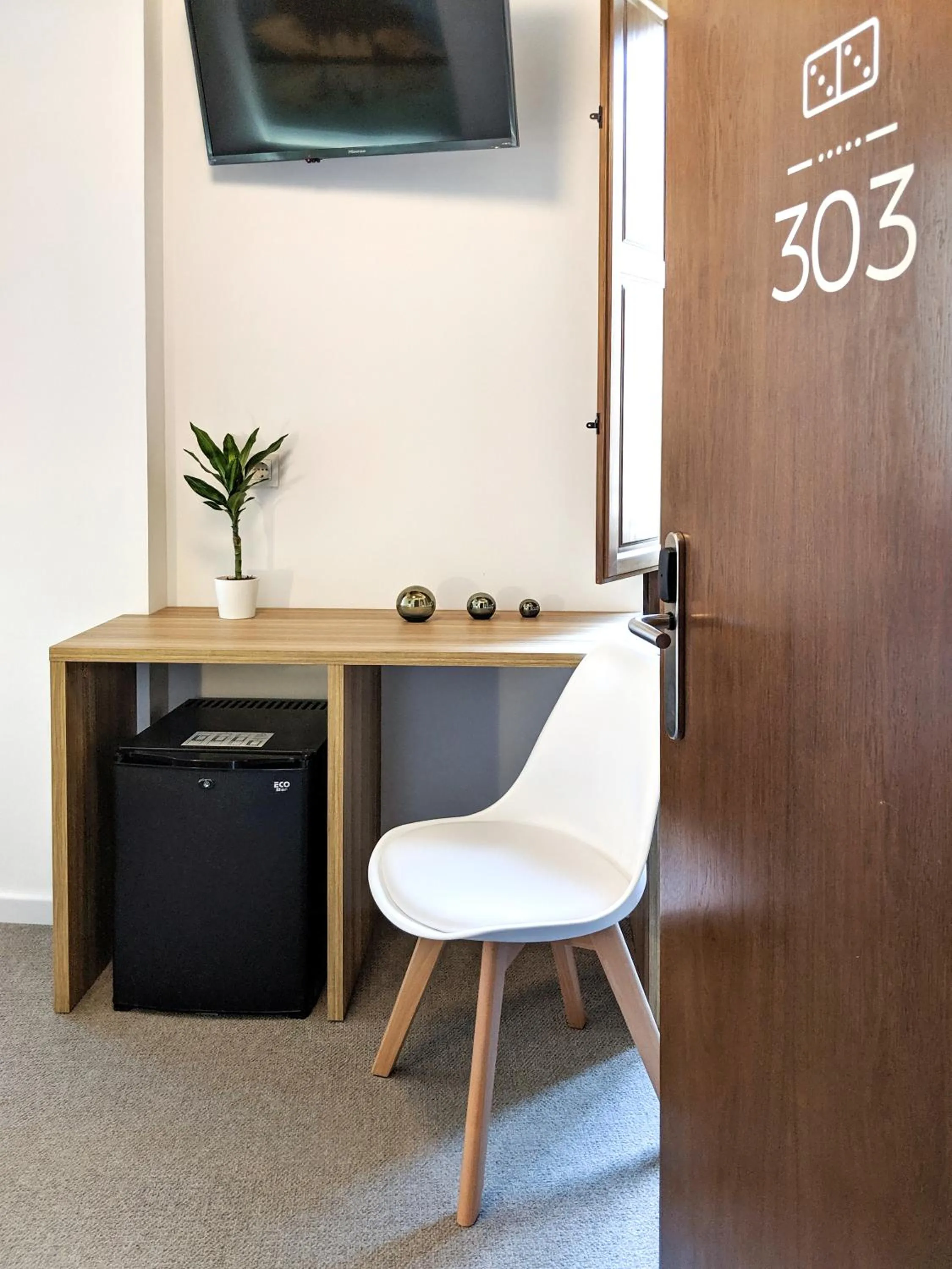 Seating area in Original Domino House