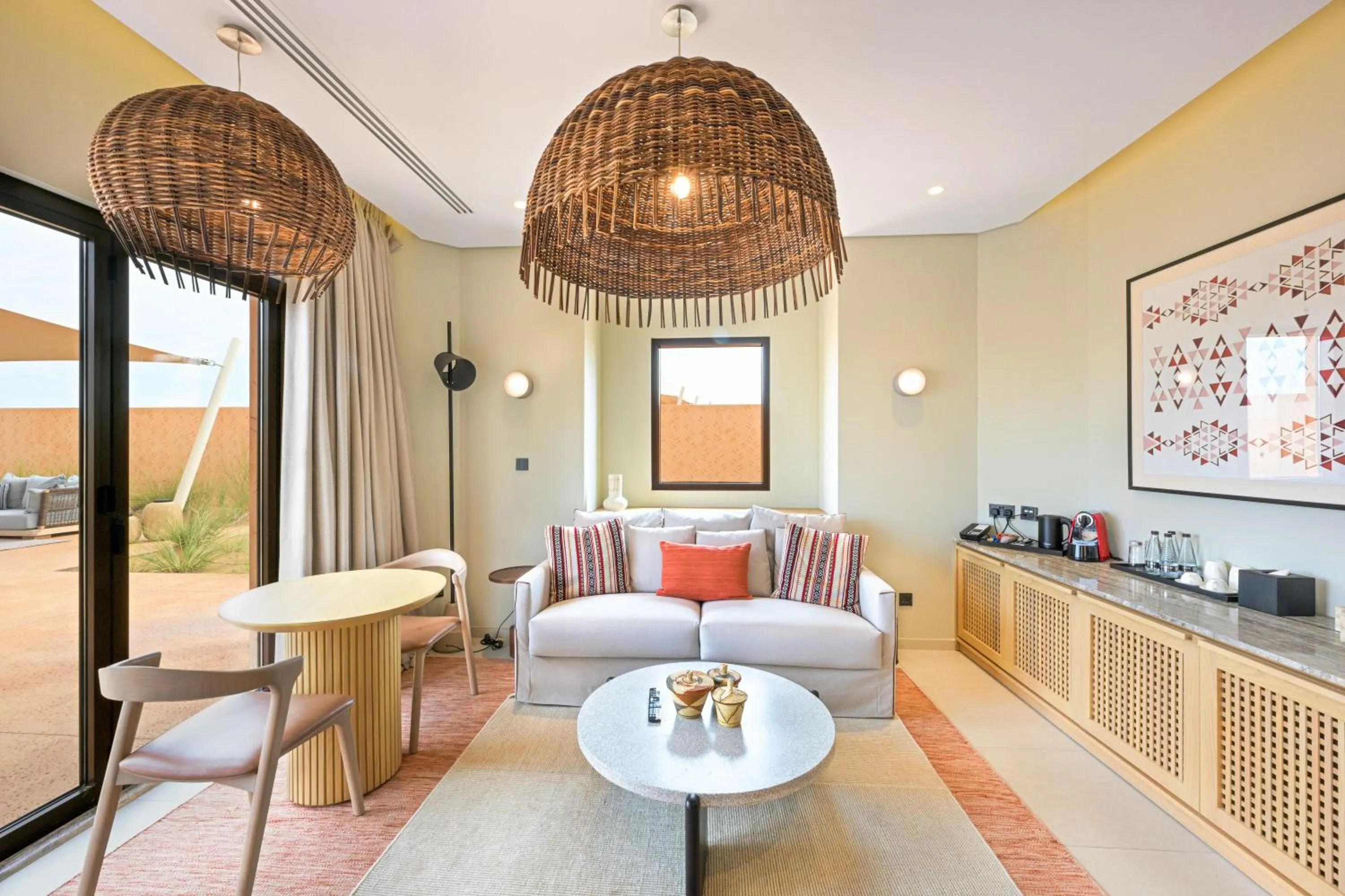 Living room in Al Badayer Retreat by Sharjah Collection