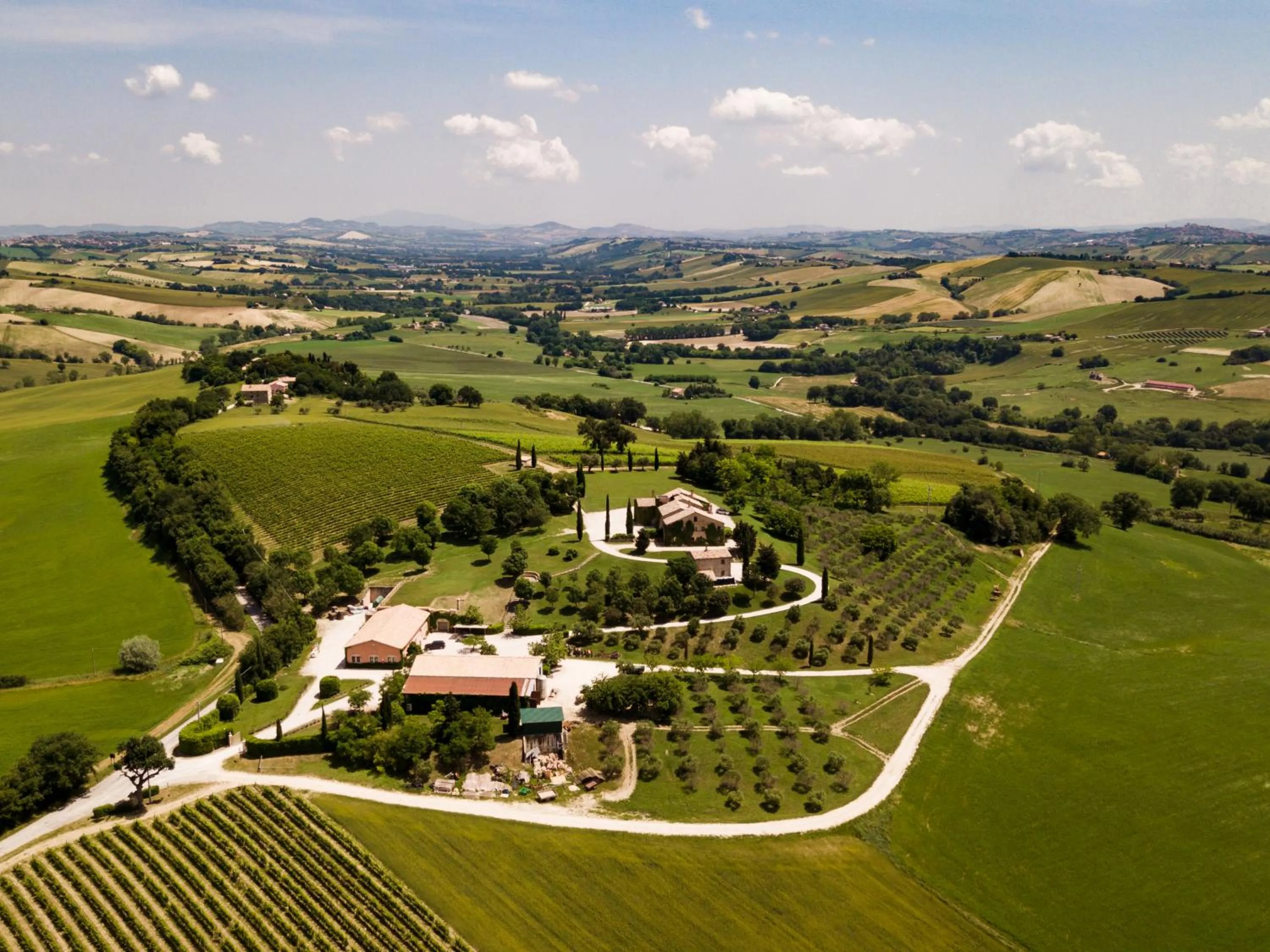 Bird's eye view in La Guest House della Tenuta di Tavignano