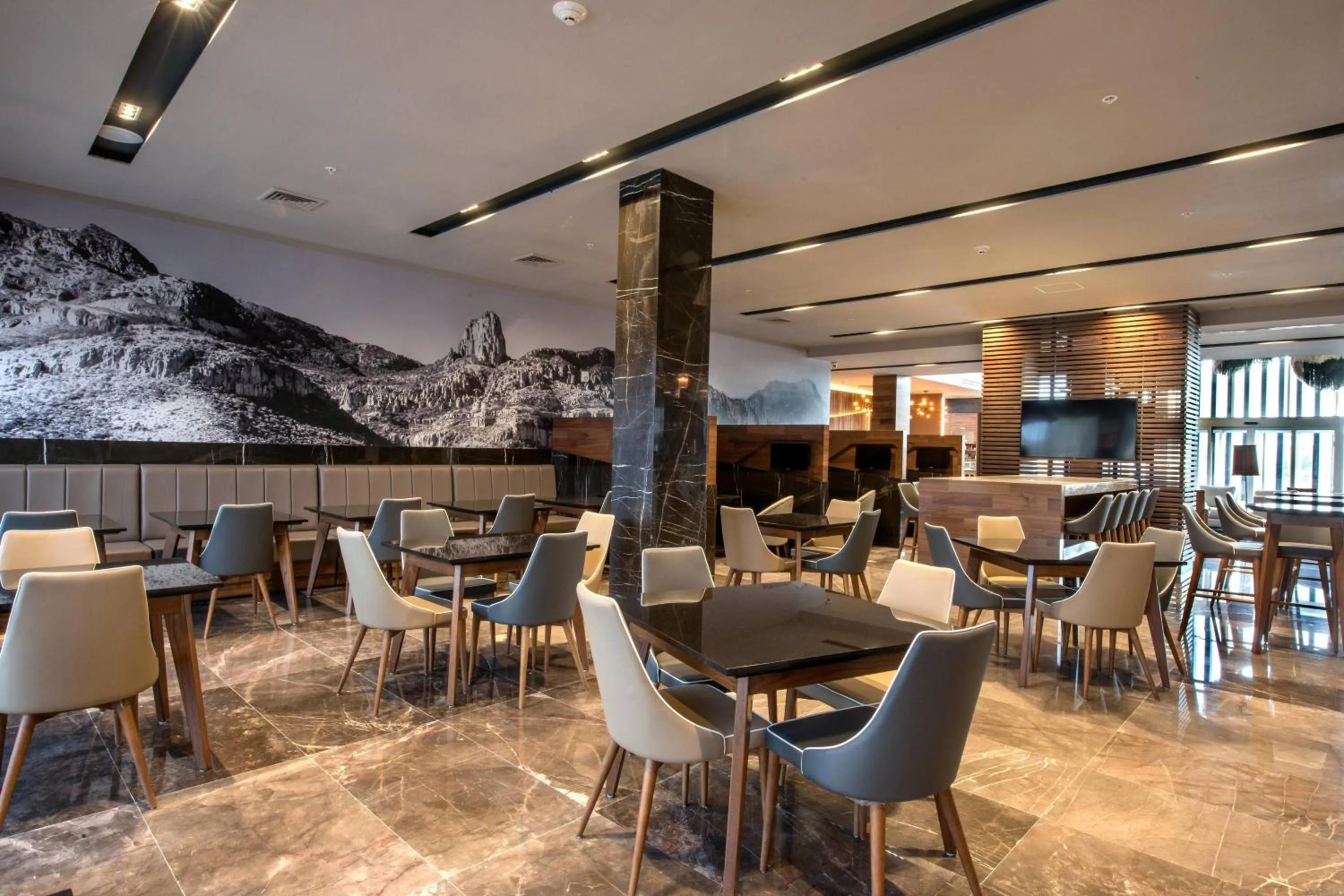 Restaurant/places to eat in Courtyard by Marriott San Luis Potosi, Los Lagos