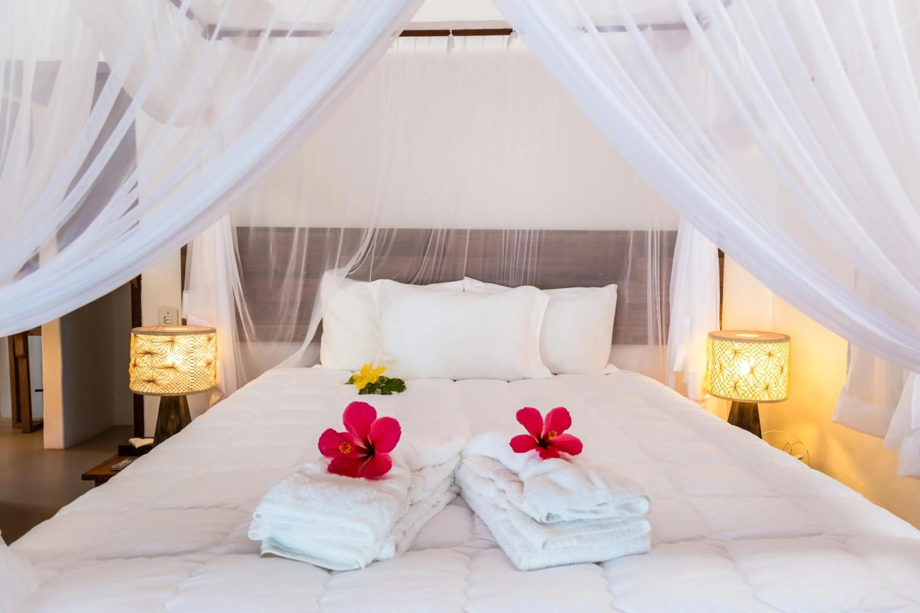 Bedroom, Bed in Pousada Enseada do Espelho