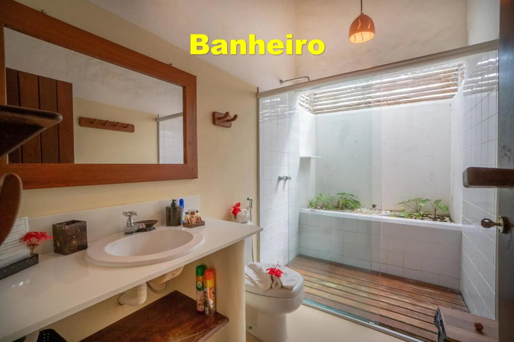 Bathroom in Pousada Enseada do Espelho