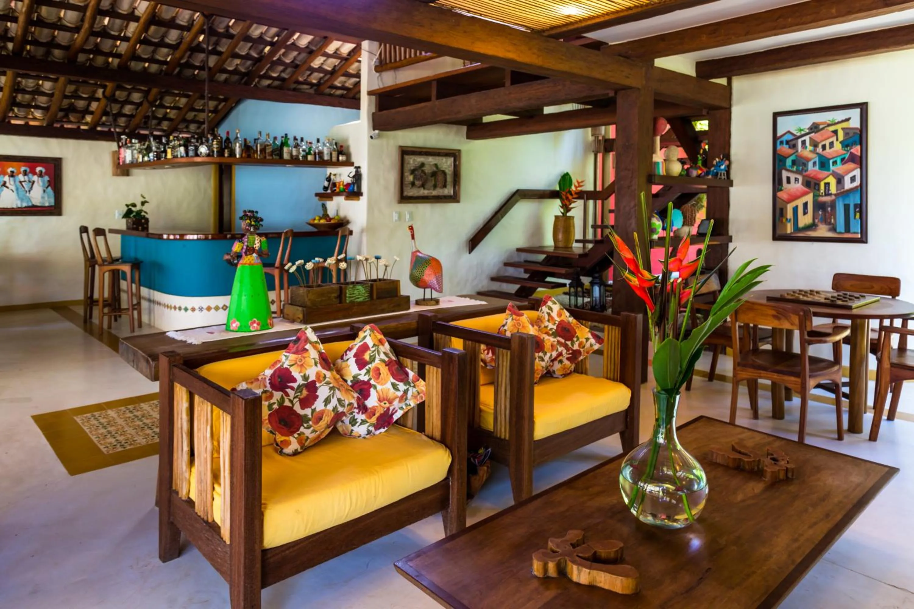 Lobby or reception in Pousada Enseada do Espelho