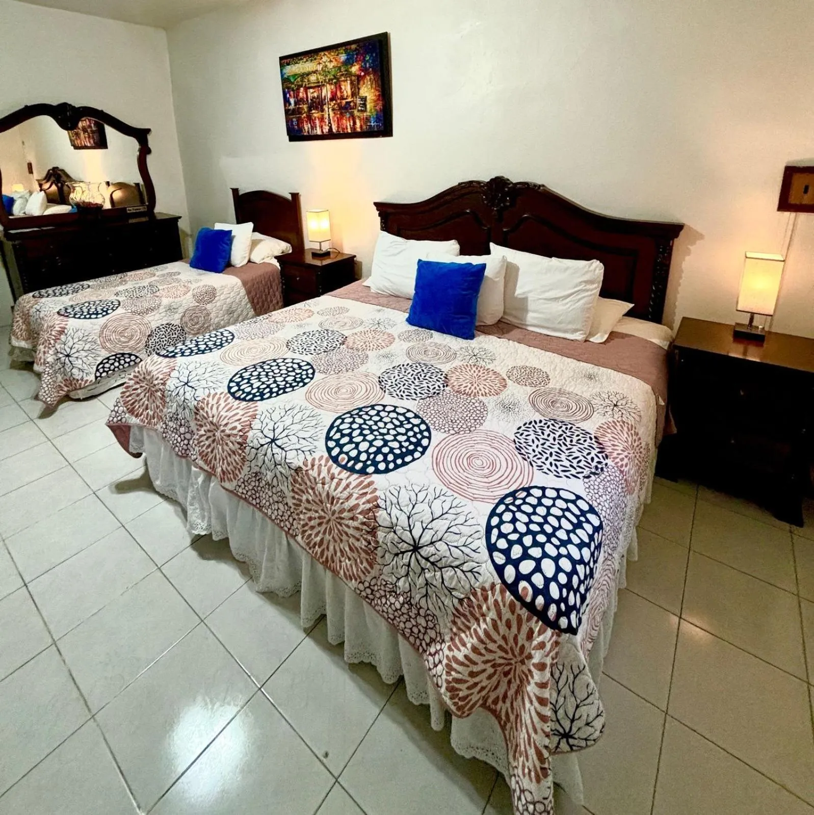 Bed in Hotel Casa Blanca