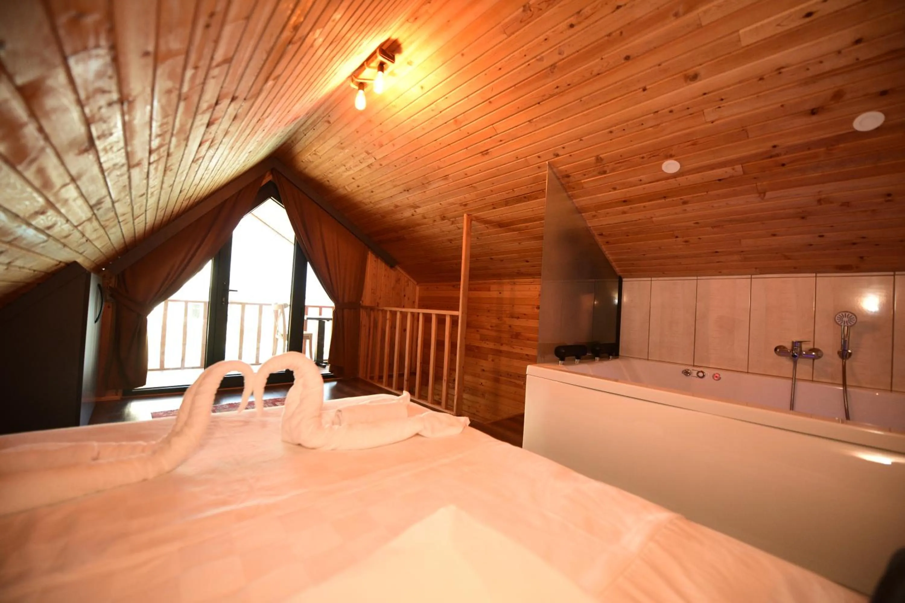 Bed in İRBEÇ APART & BUNGALOW