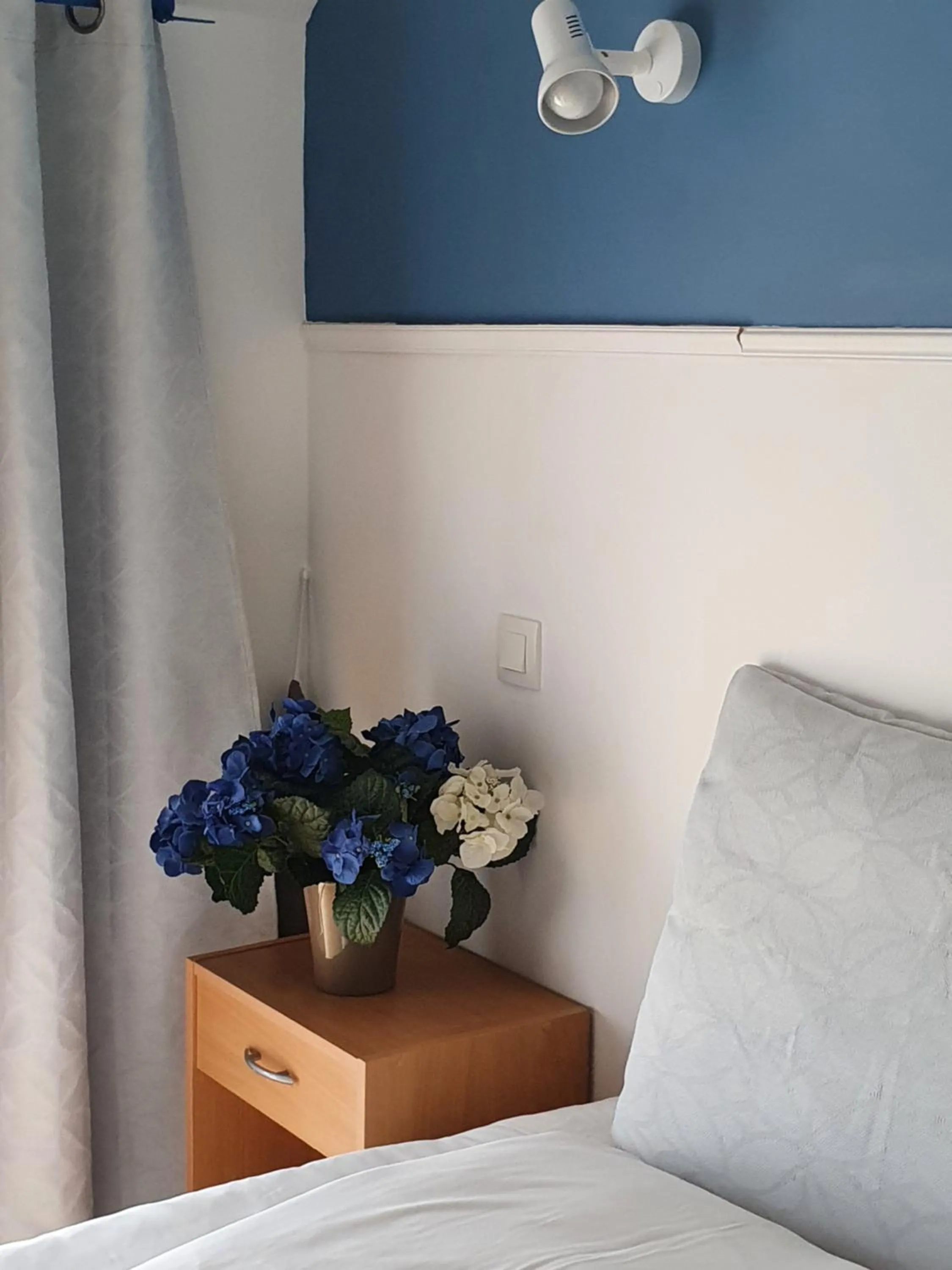 Quiet street view, Bed in Hôtel - Restaurant l'Hortensia