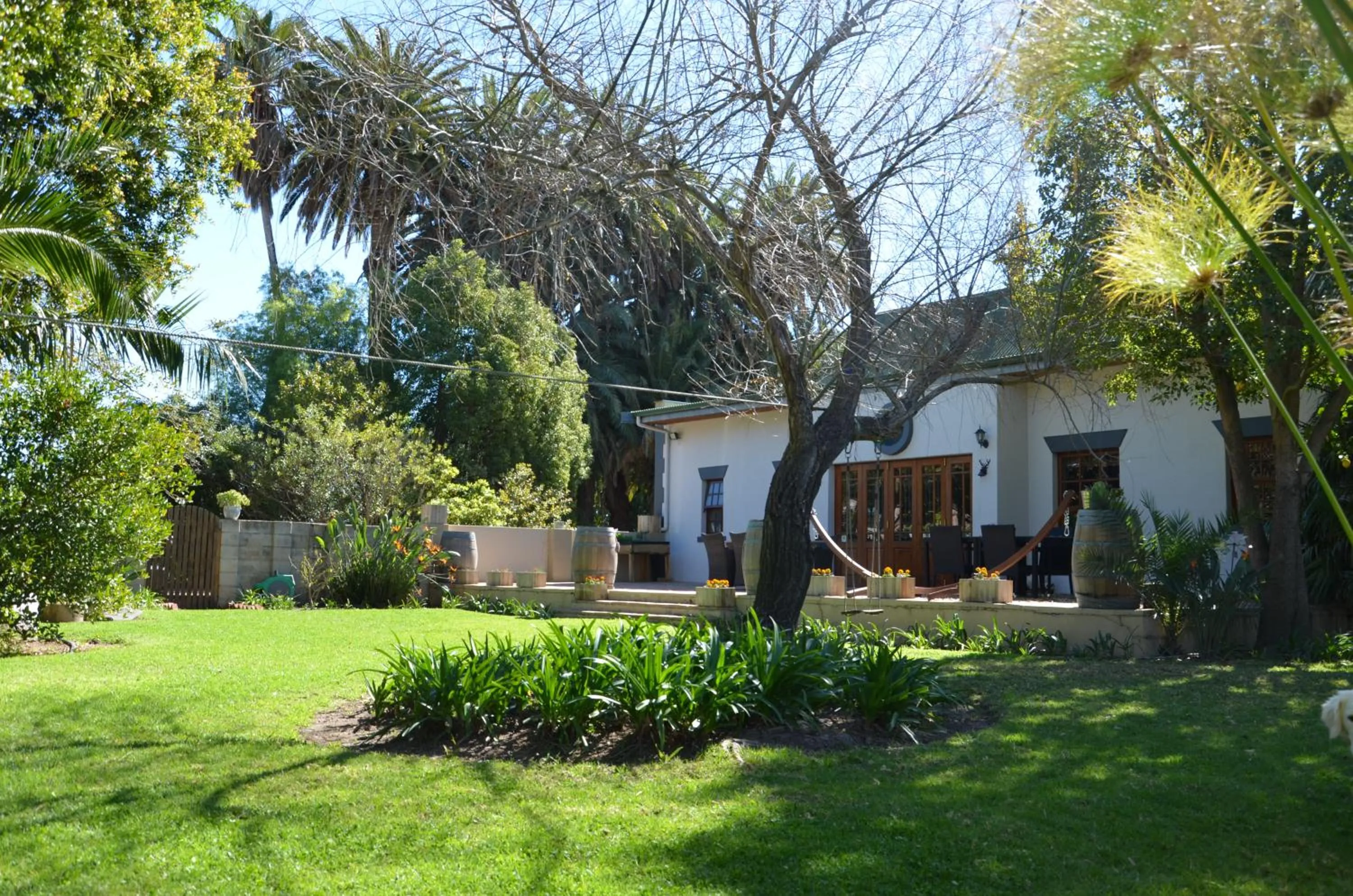 Garden in B&B Sauvignon Country Lodge