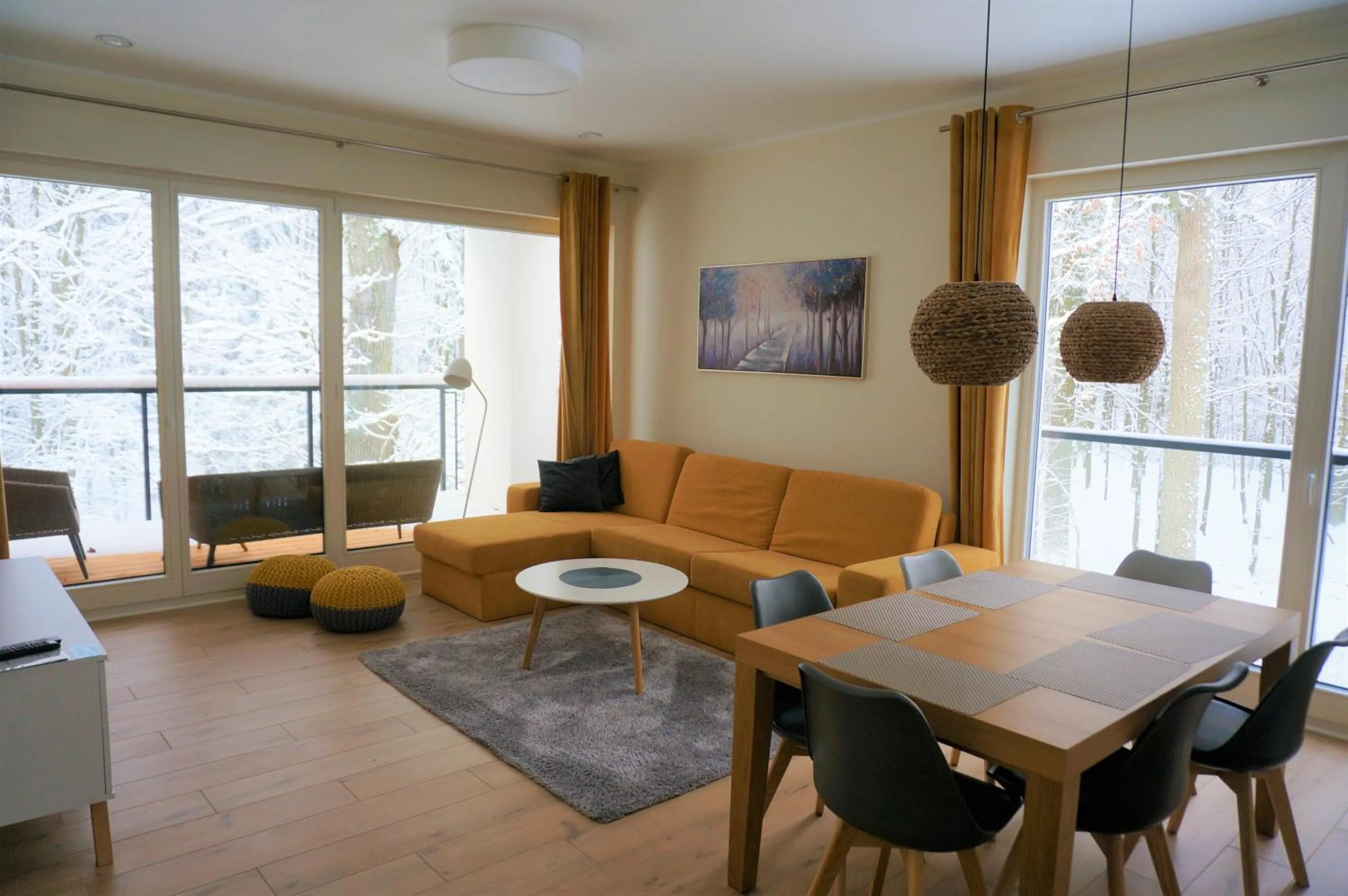 Living room in Enklawa Białowieska Forest & Spa