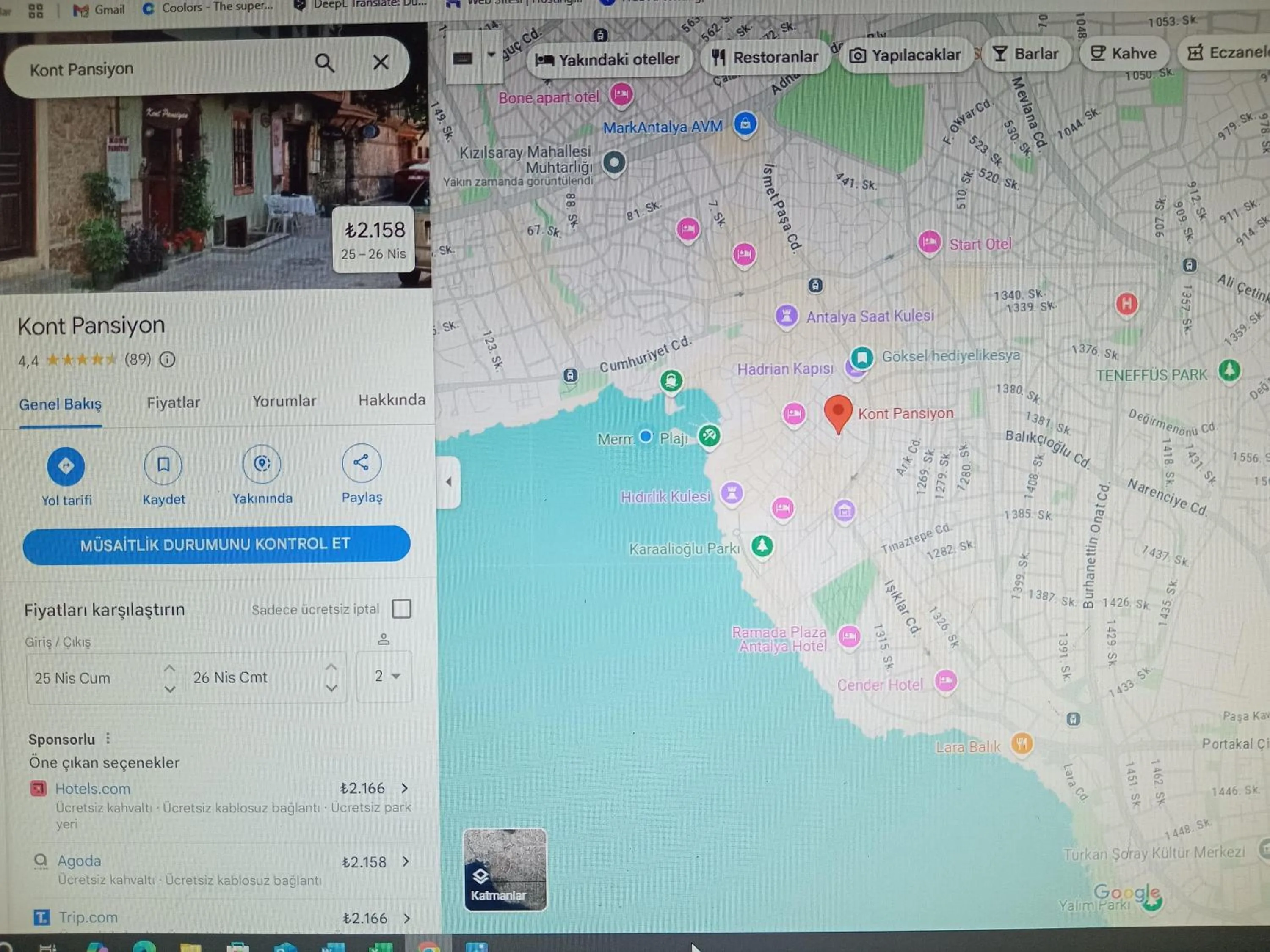 Location in Kont Pension