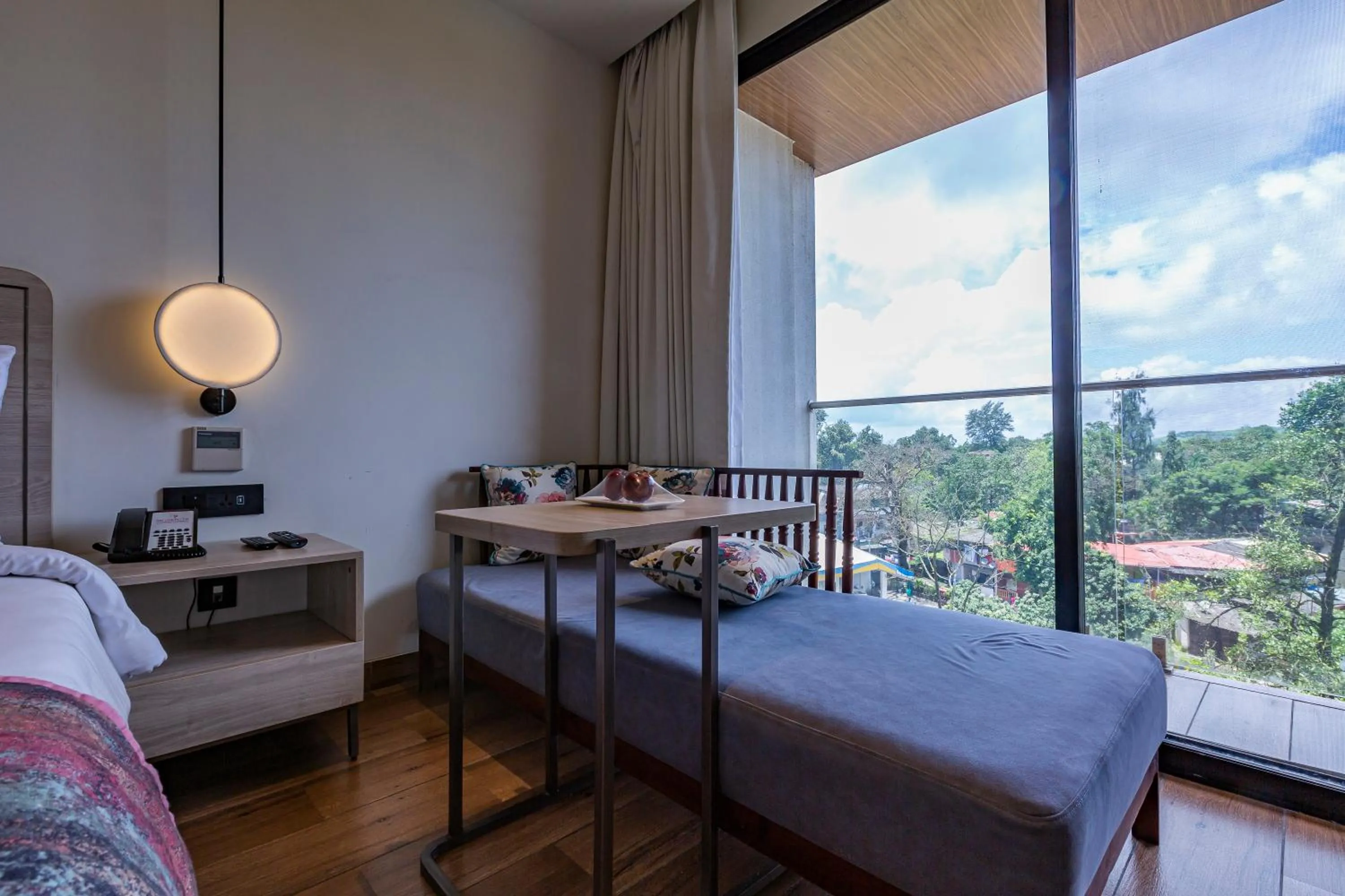 View (from property/room), Bed in Regenta SGS Greenotel - Lonavala