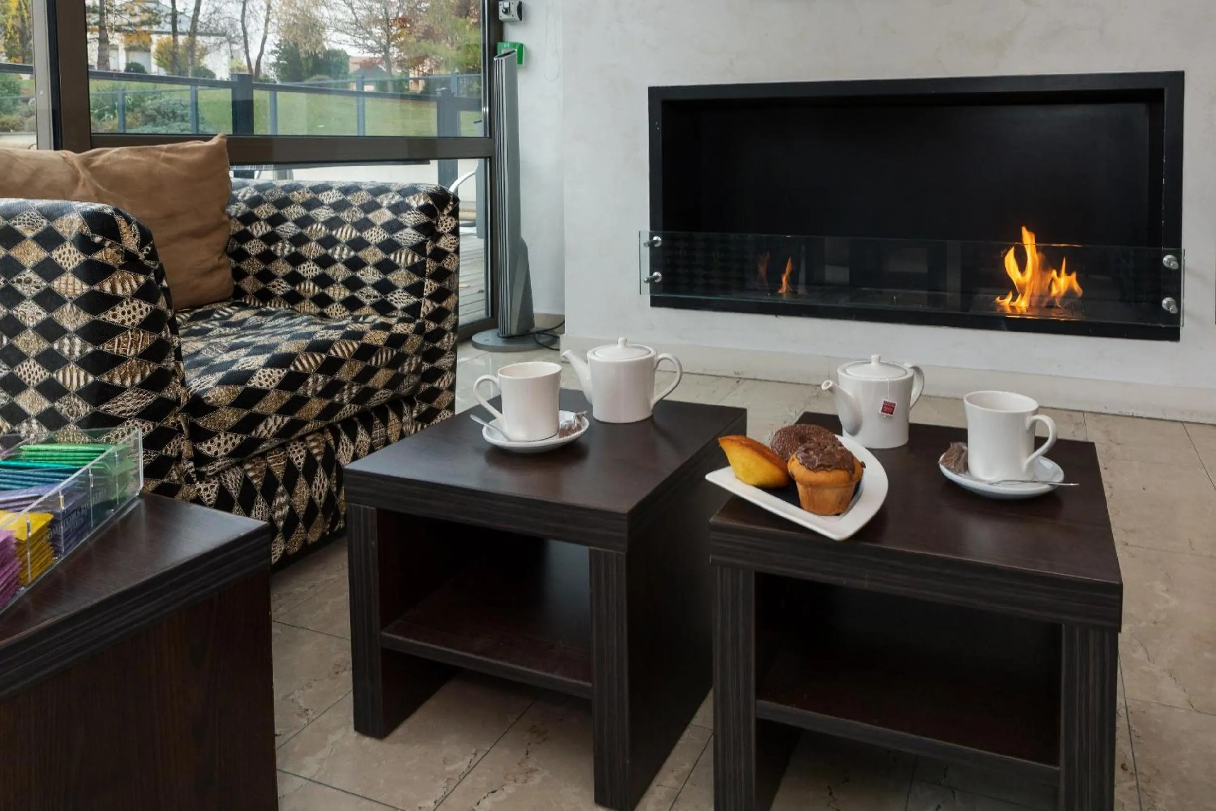 Lounge or bar in Résidence la Réserve Genève Ferney Voltaire