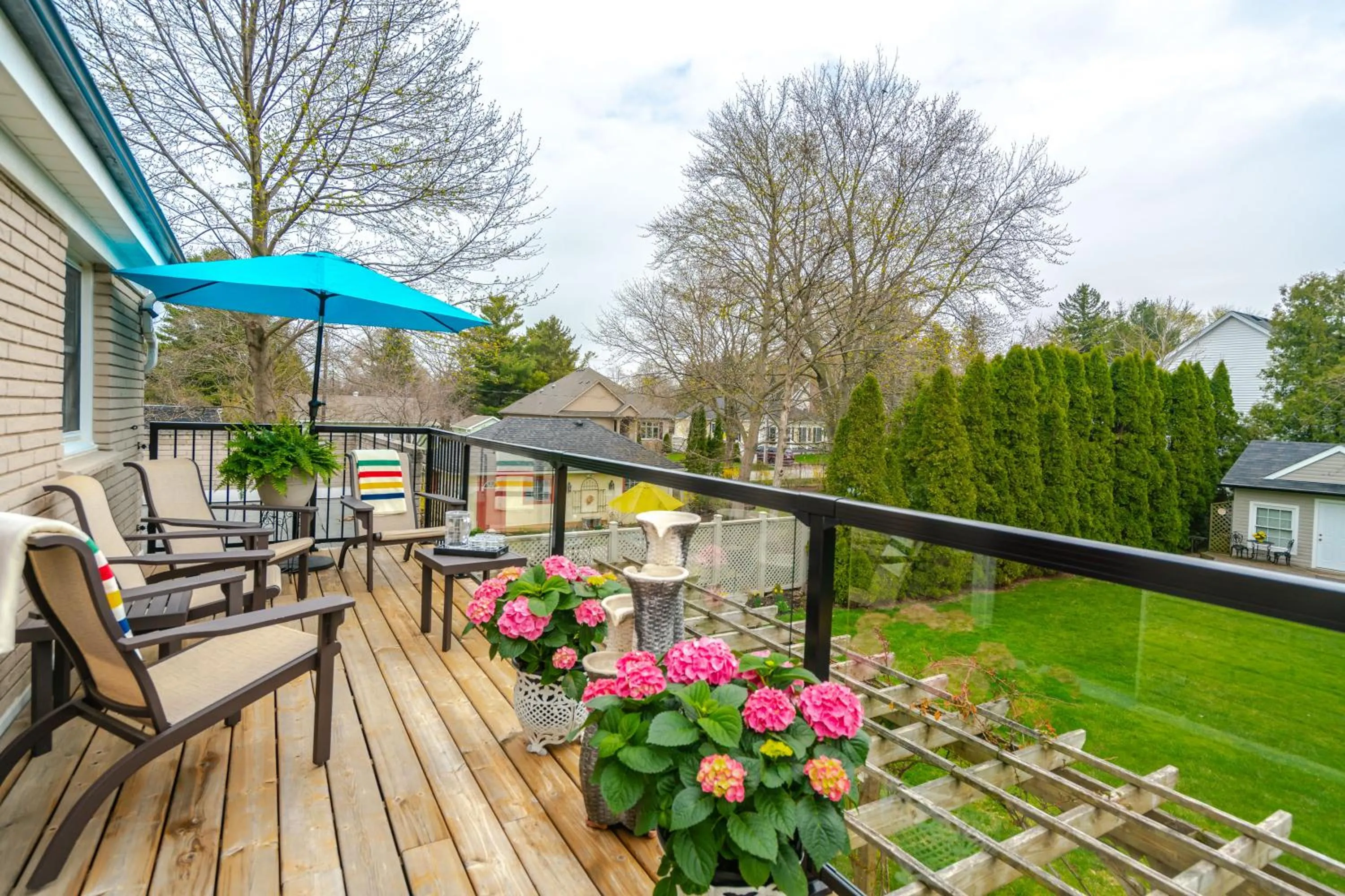 Balcony/Terrace in Abacot Hall Bed & Breakfast