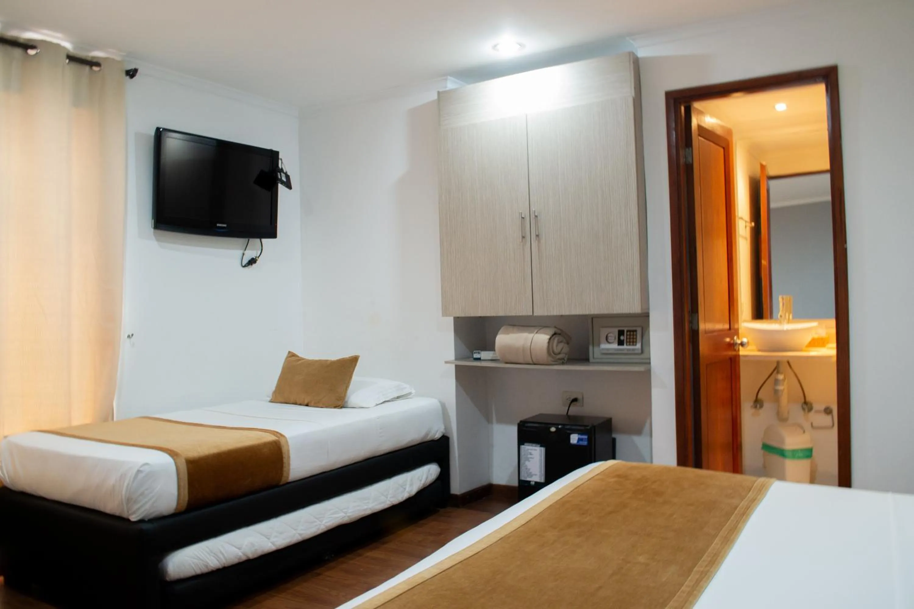 Bed in Hotel Portón Sabaneta