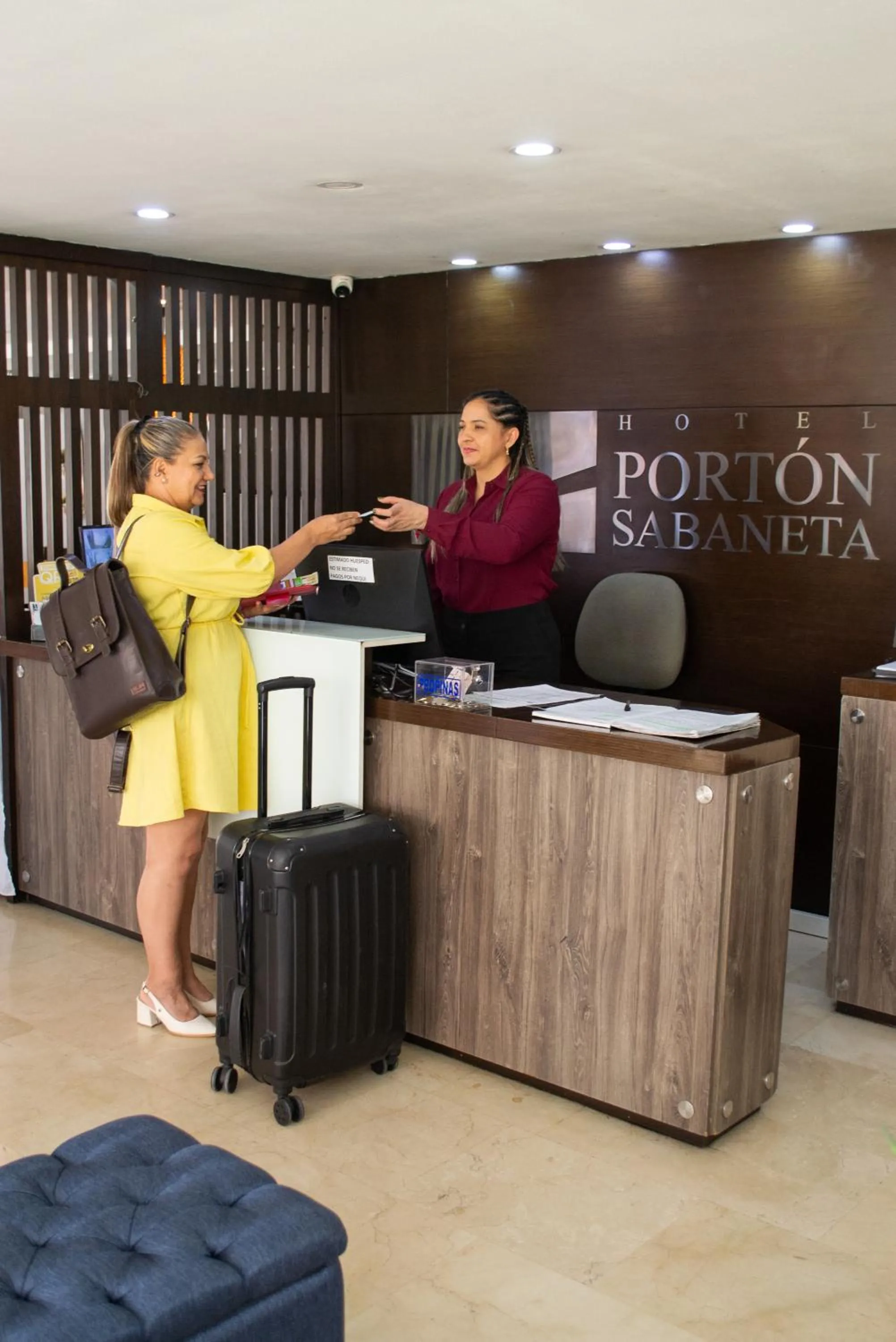 Lobby or reception in Hotel Portón Sabaneta