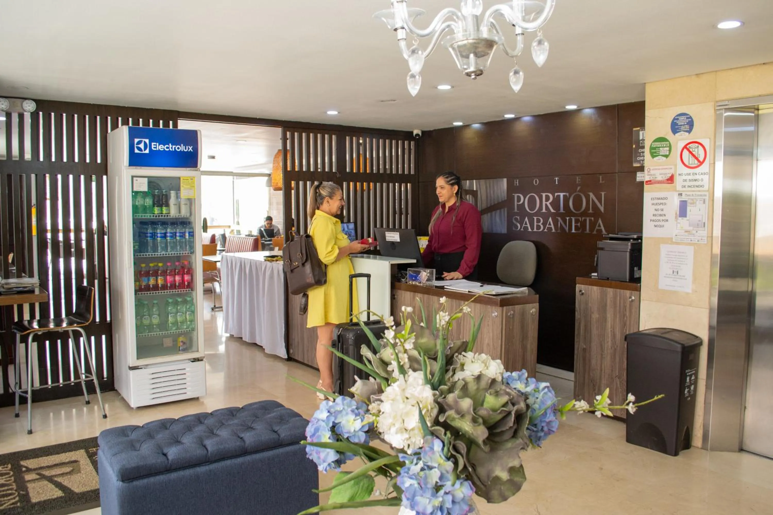 Lobby or reception in Hotel Portón Sabaneta