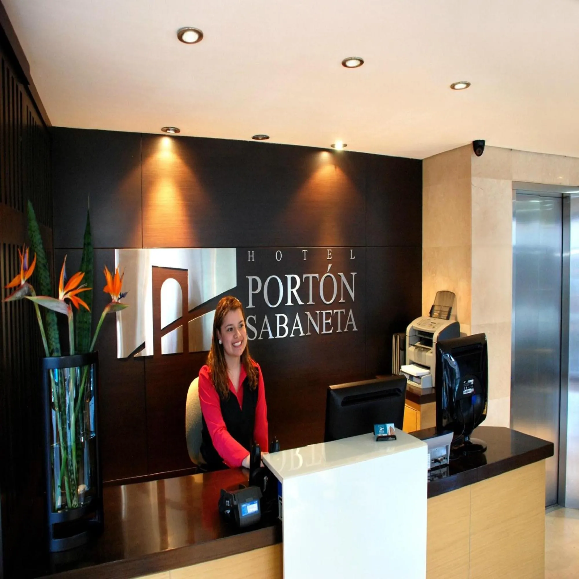 Lobby or reception in Hotel Portón Sabaneta
