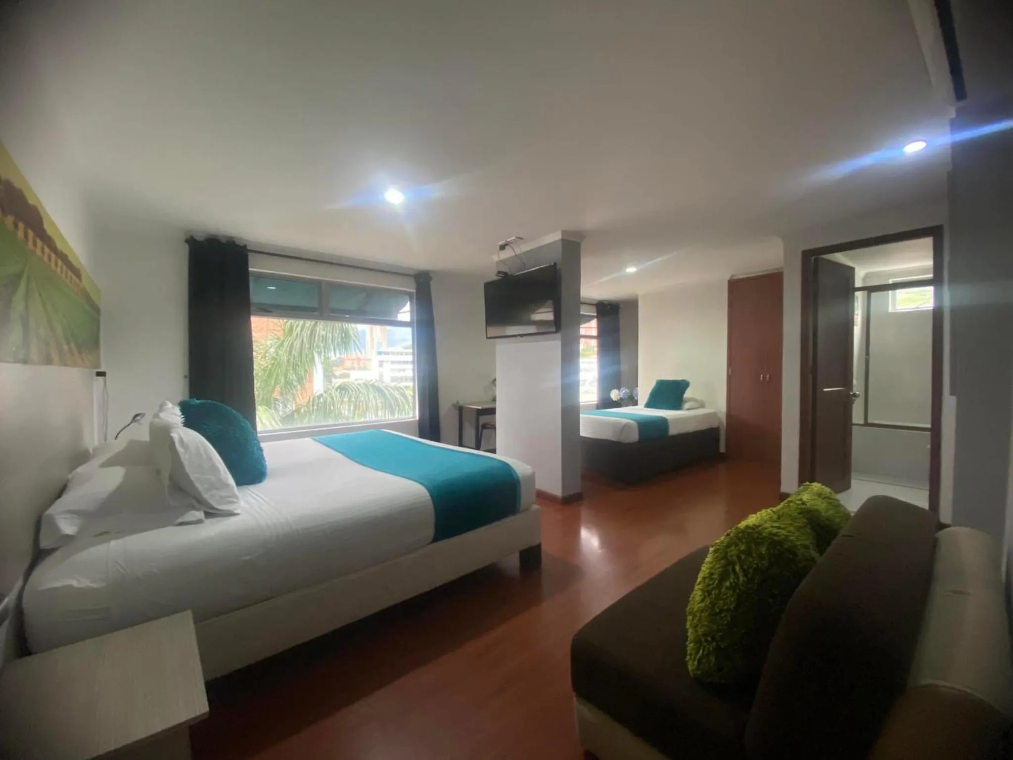 Bed in Hotel Portón Sabaneta