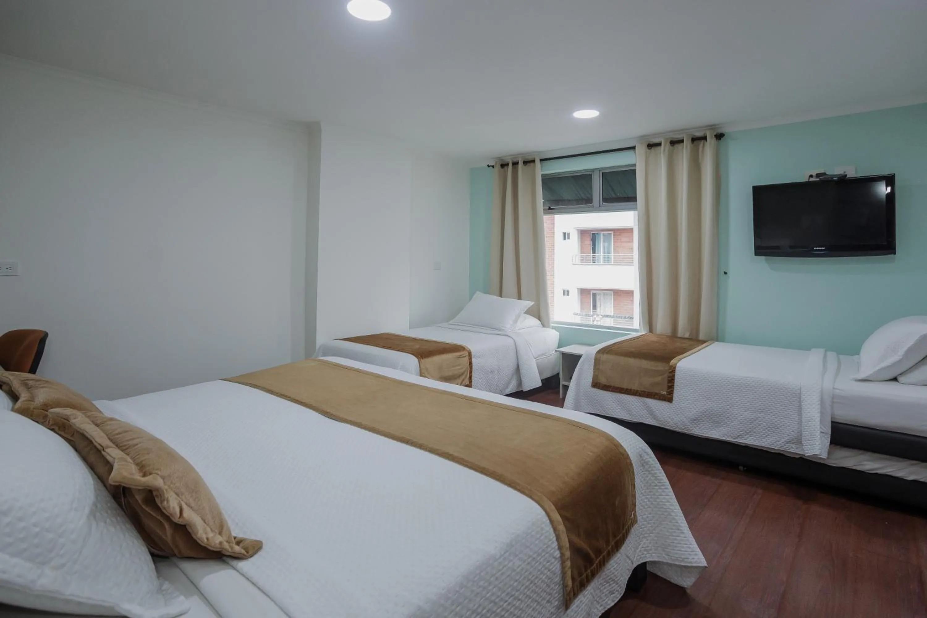 Bed in Hotel Portón Sabaneta