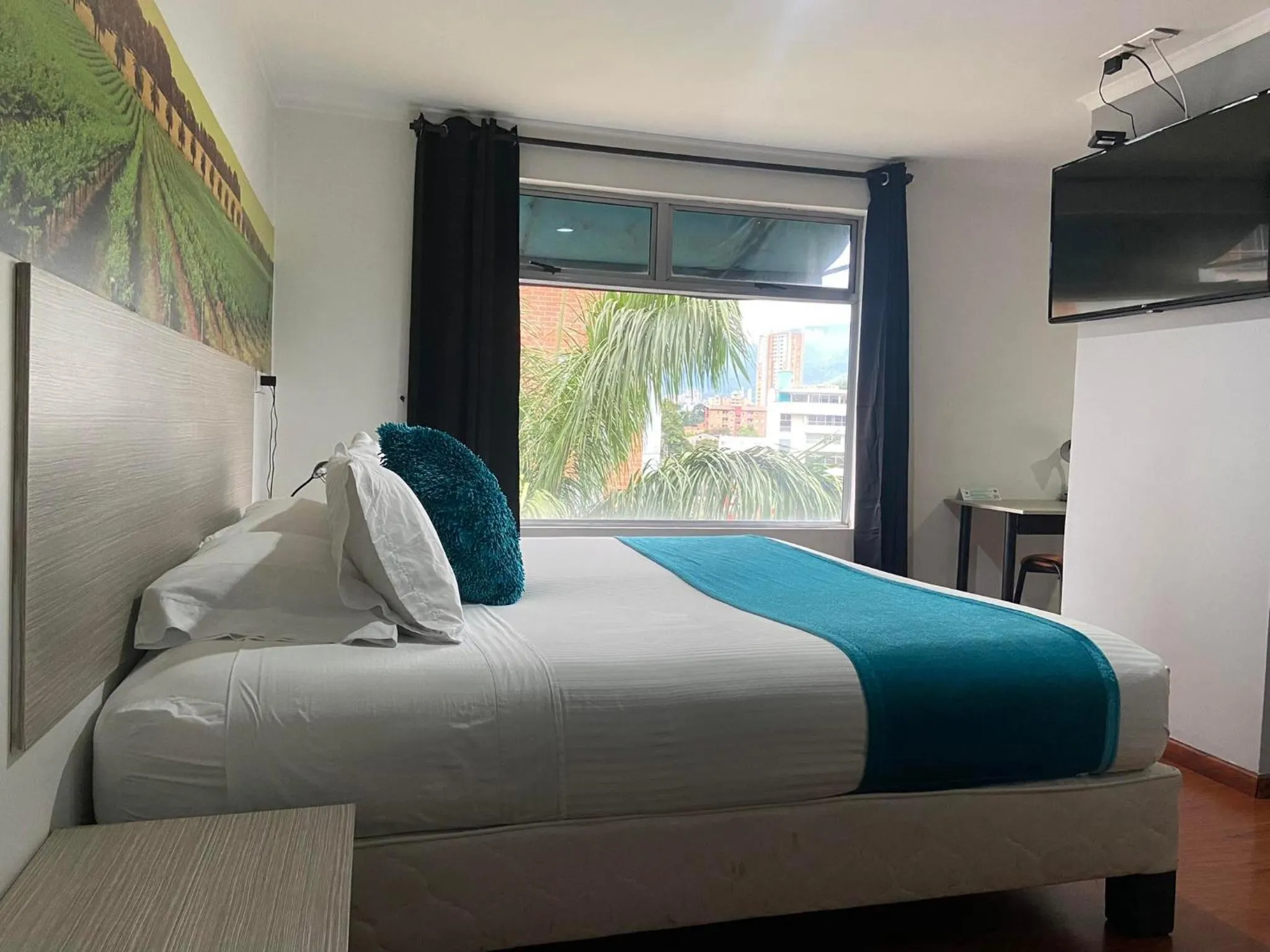 Bed in Hotel Portón Sabaneta