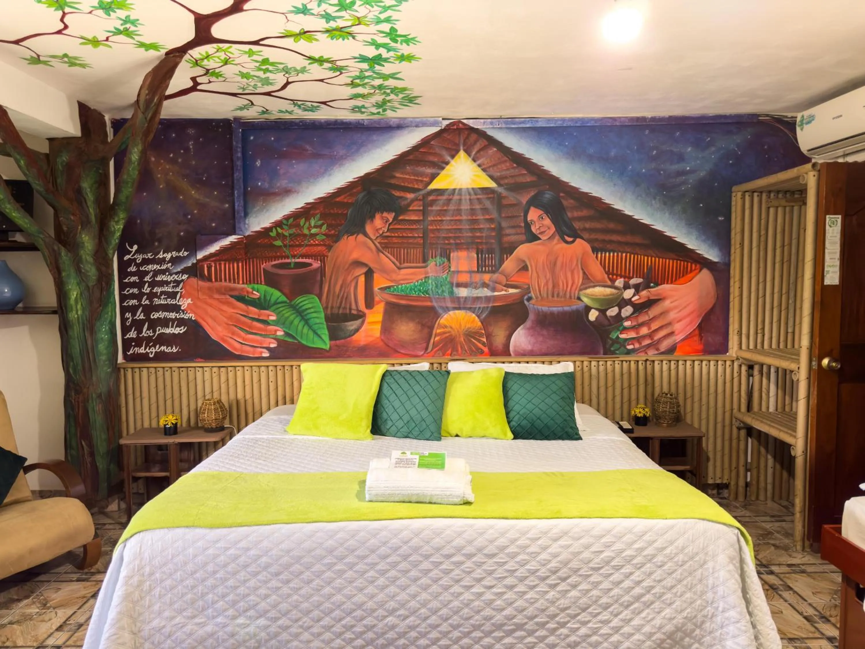 Bed in Eco Hotel El Refugio Boutique