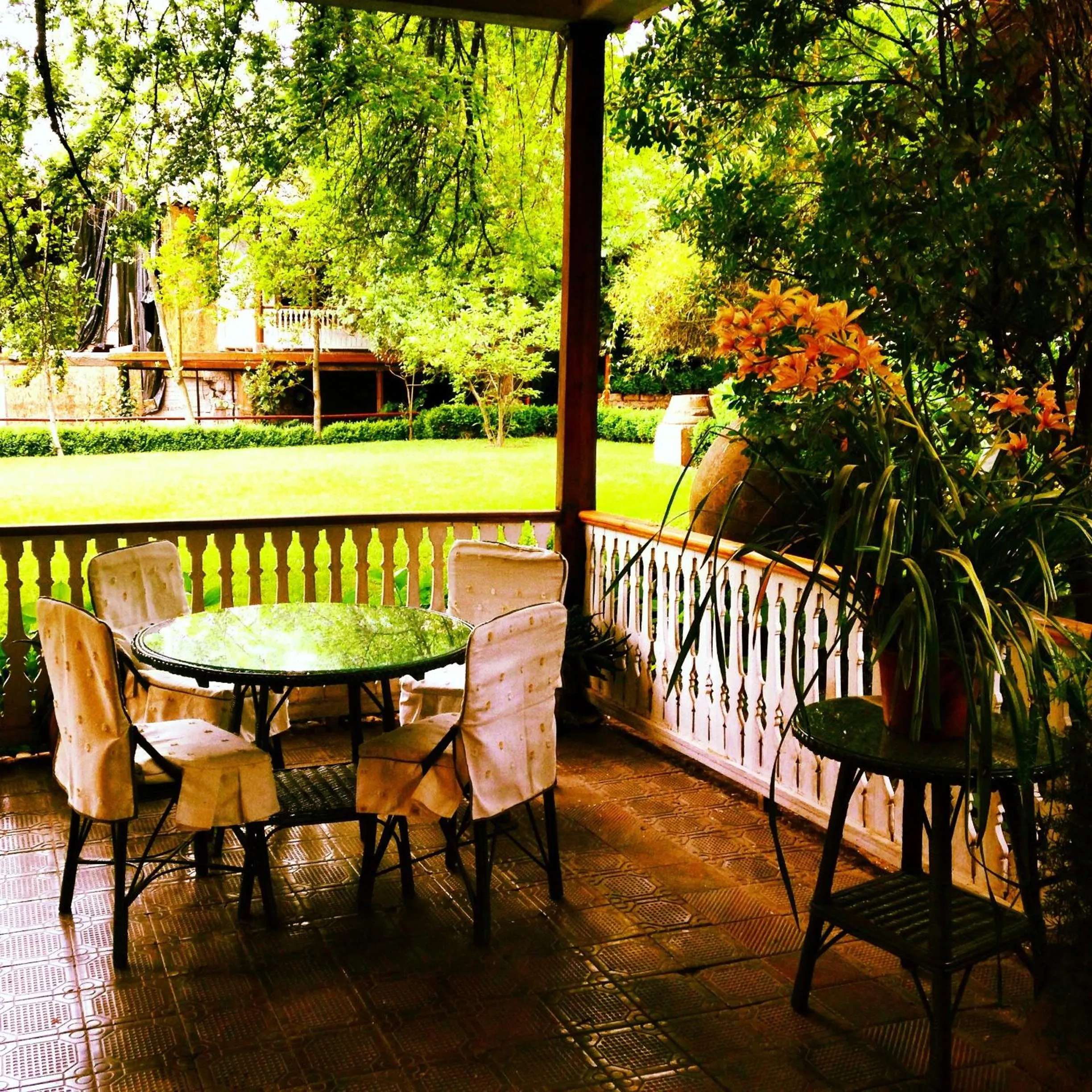 Balcony/Terrace in Hacienda los Lingues Chile Valle de Colchagua