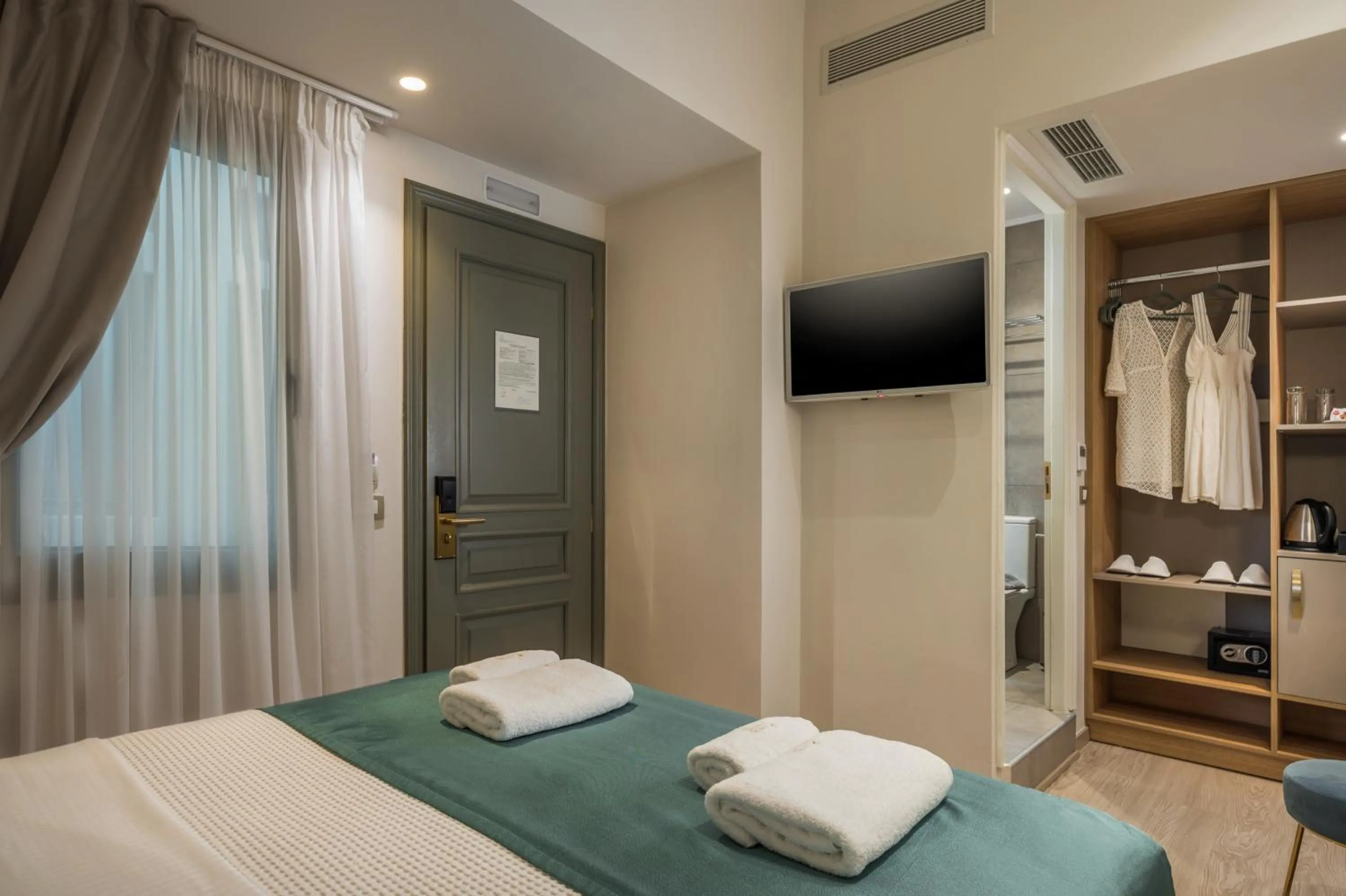 Bed in Plaza 1866 Superior City Rooms