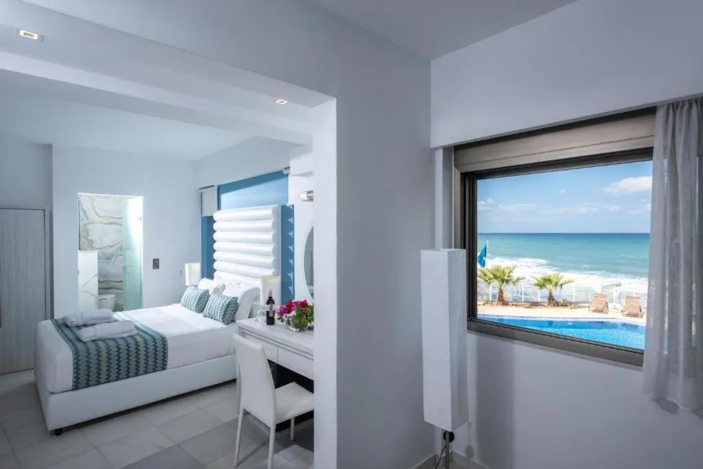 View (from property/room), Bed in Rethymno Mare Royal & Water Park