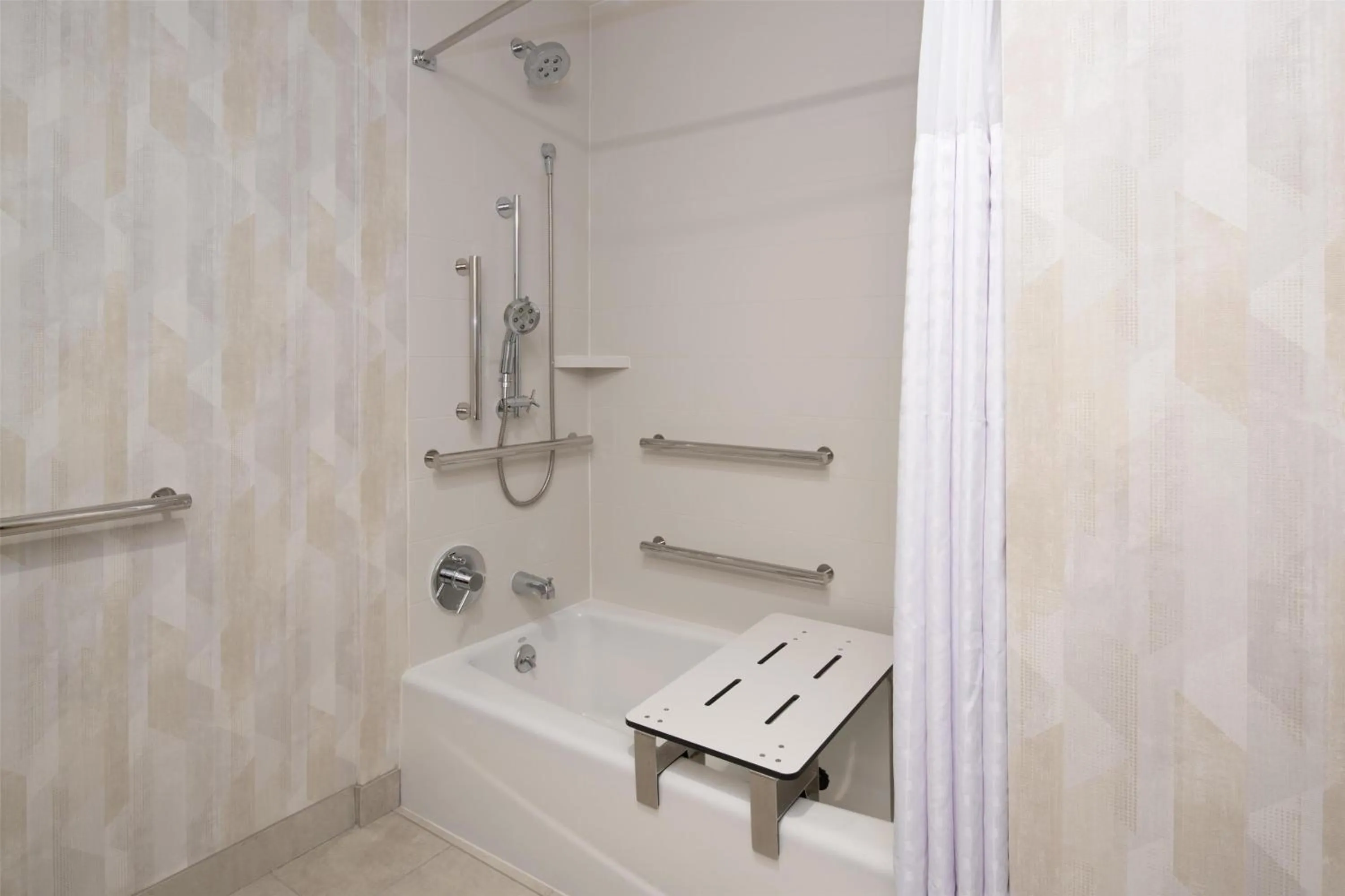 Shower in Hampton Inn by Hilton North Hollywood