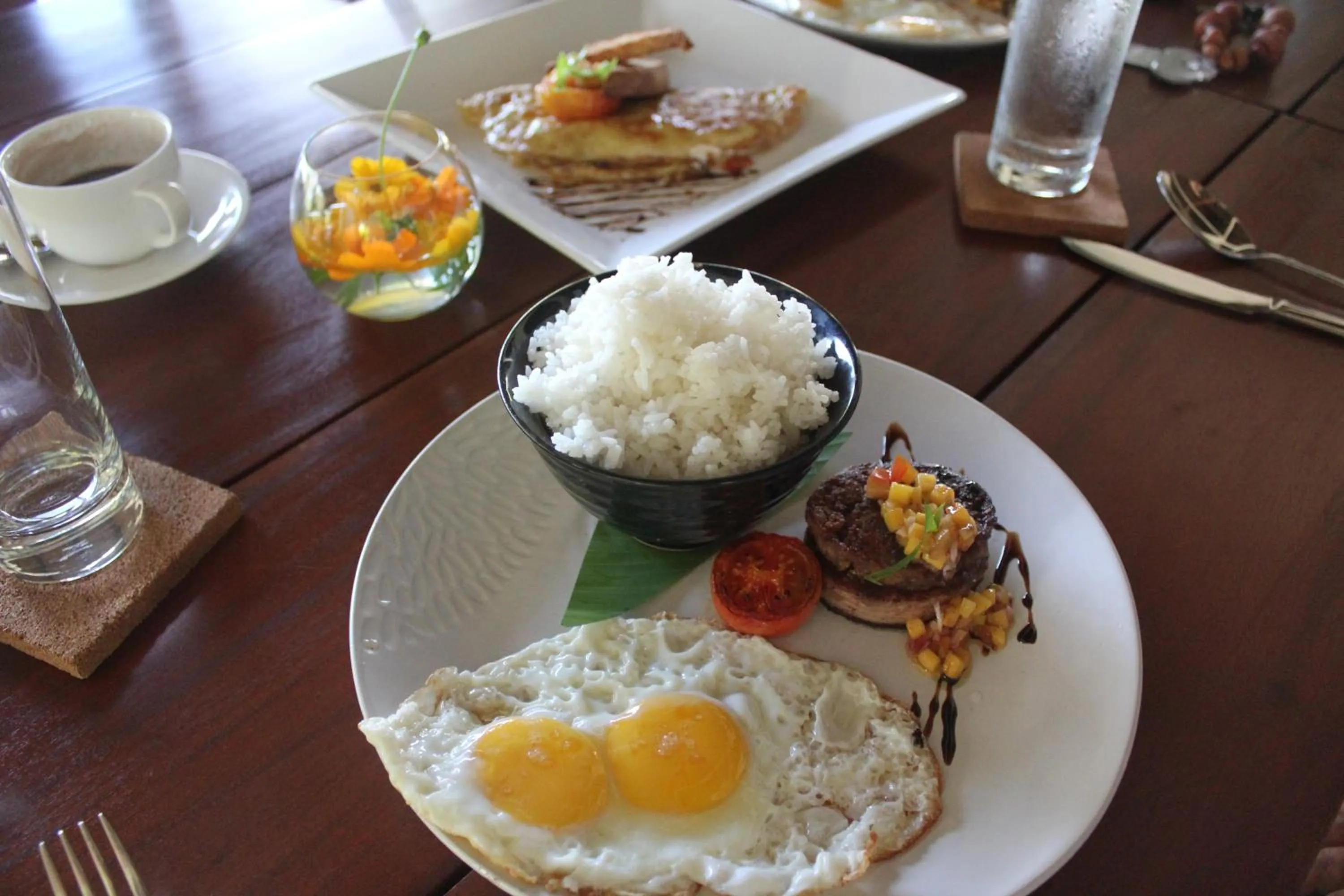 Food close-up in Amun Ini Beach Resort & Spa