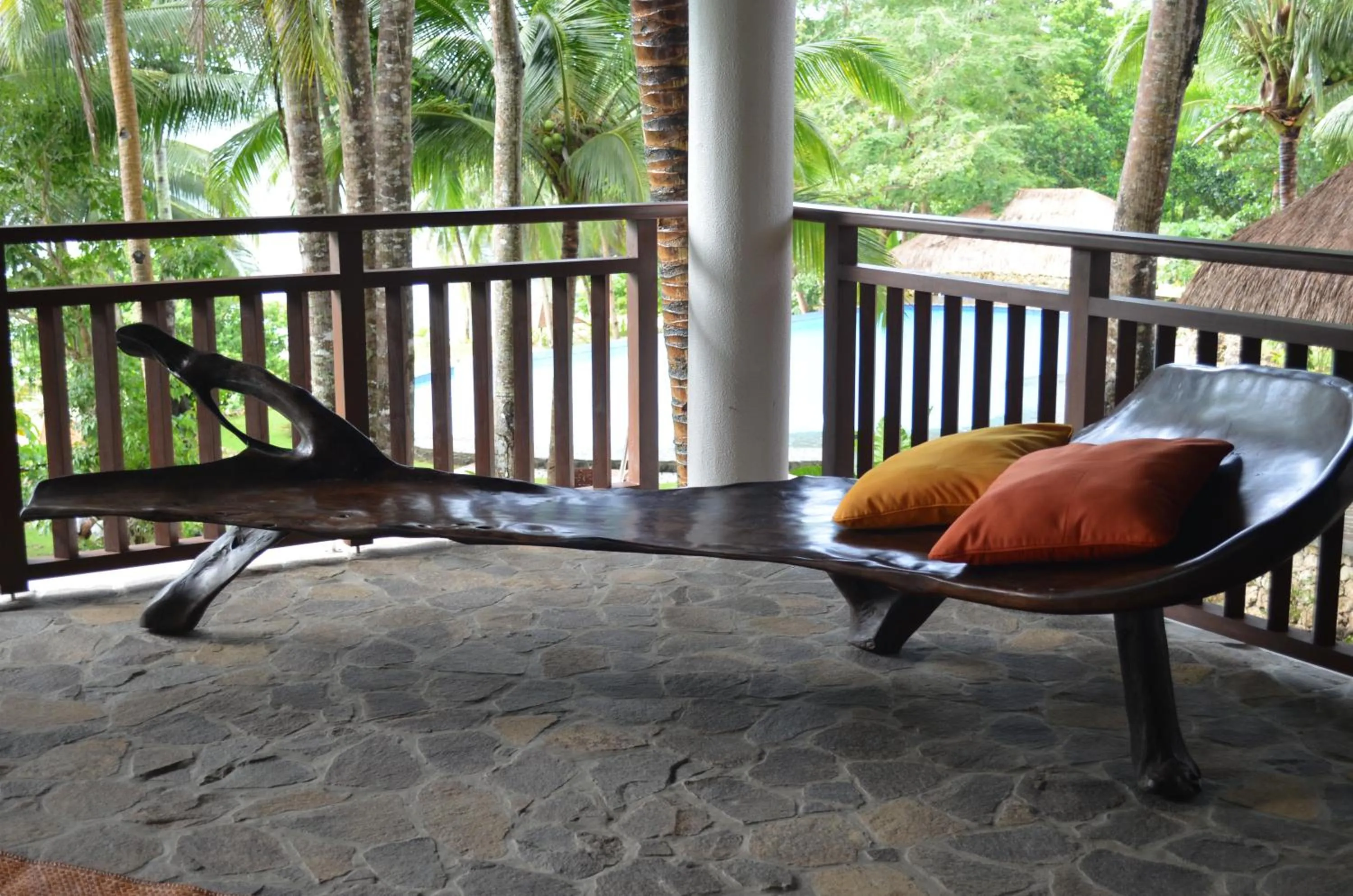 Patio in Amun Ini Beach Resort & Spa
