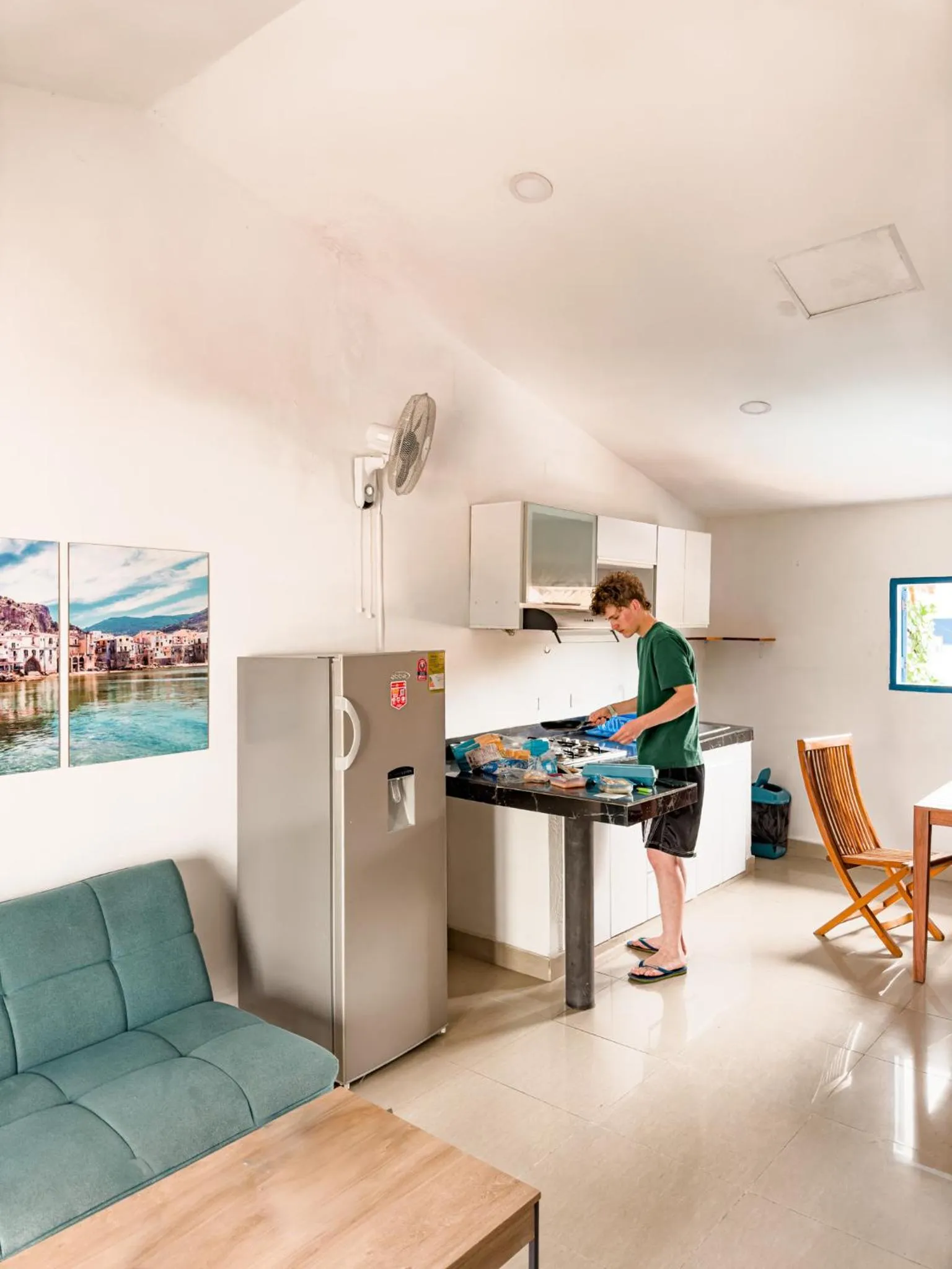 Living room in Casa del Puerto Hostel & Suites