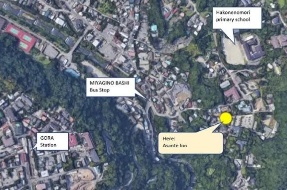 Street view in Onsen & Garden -Asante Inn-