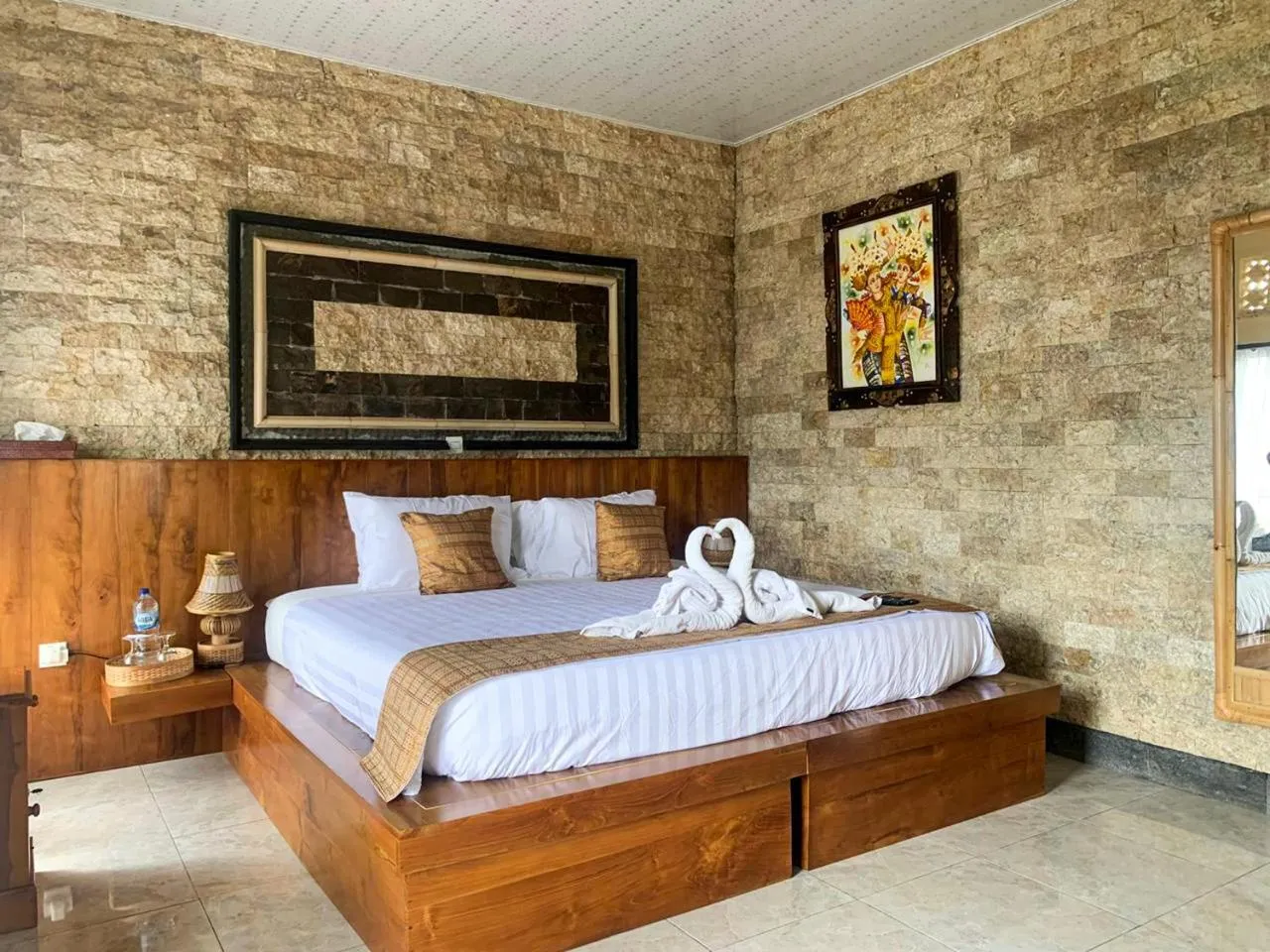 Bed in Ayodya Batur Villa