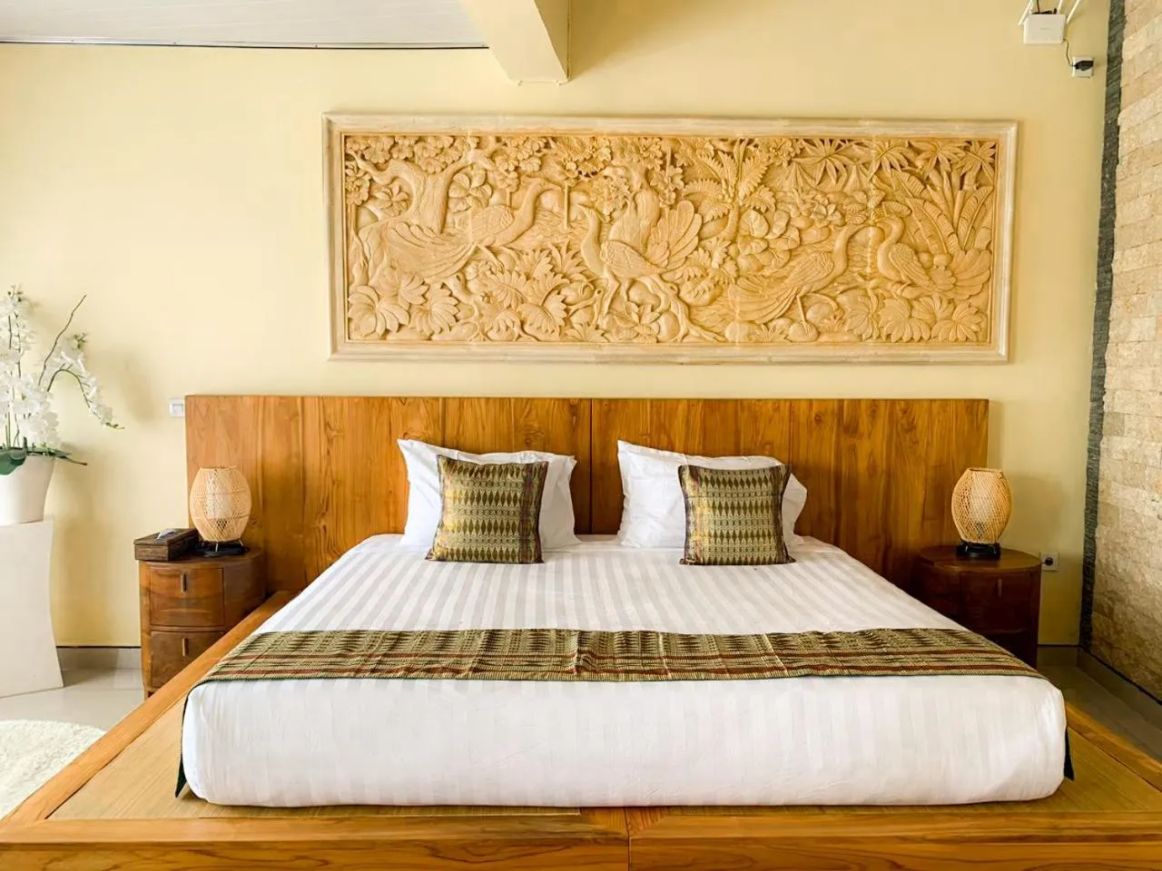 Bed in Ayodya Batur Villa