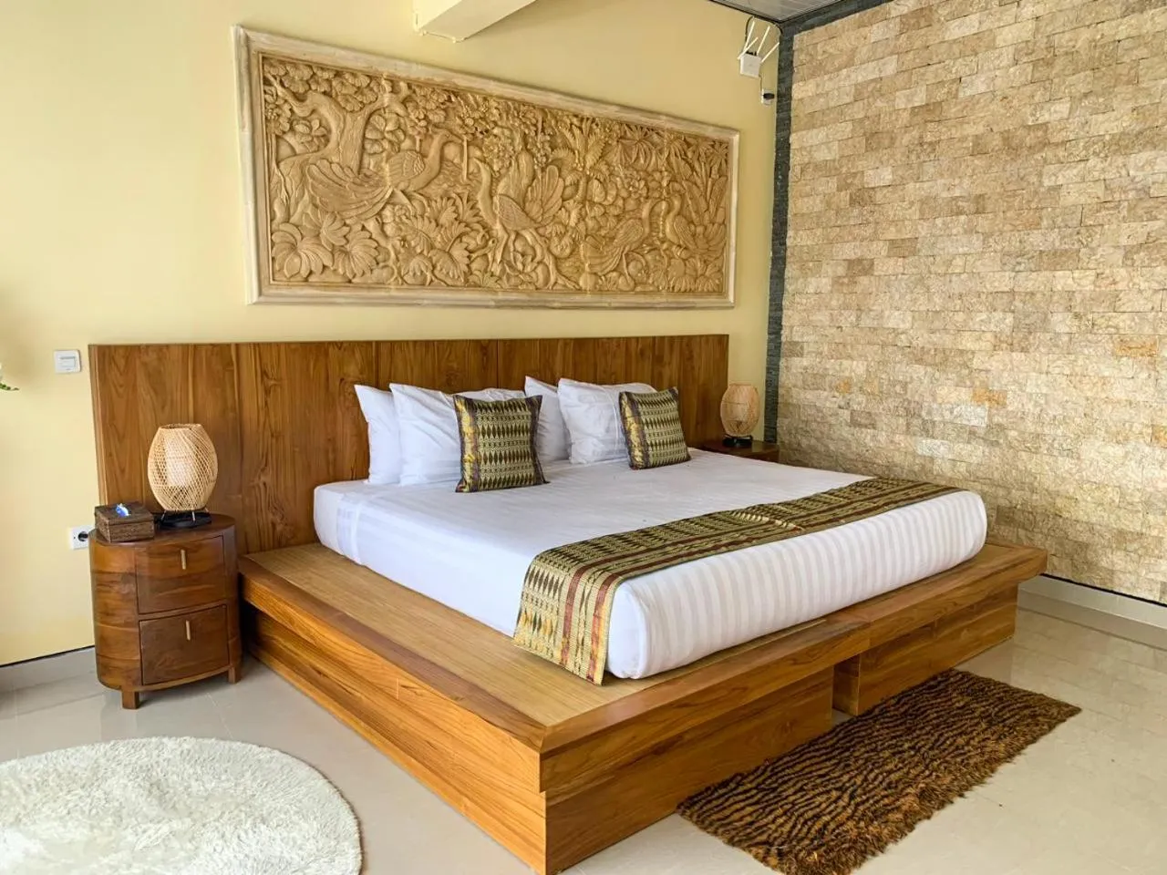 Bed in Ayodya Batur Villa