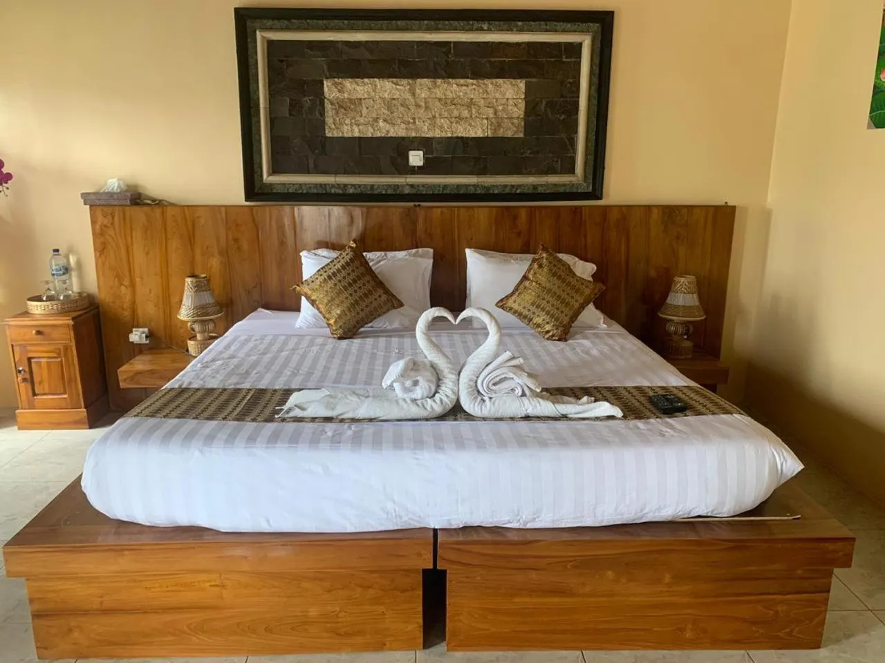 Bed in Ayodya Batur Villa