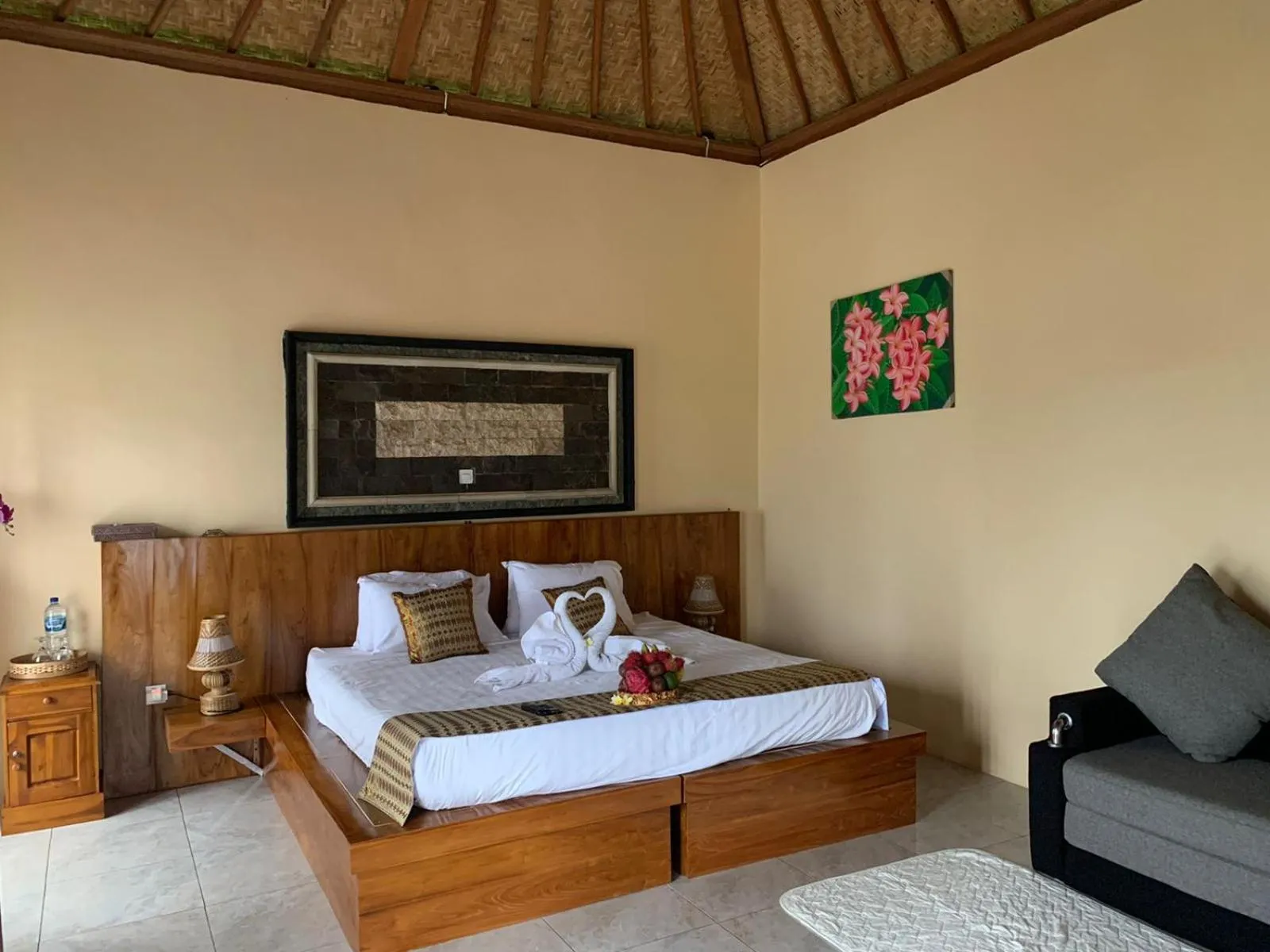 Bed in Ayodya Batur Villa