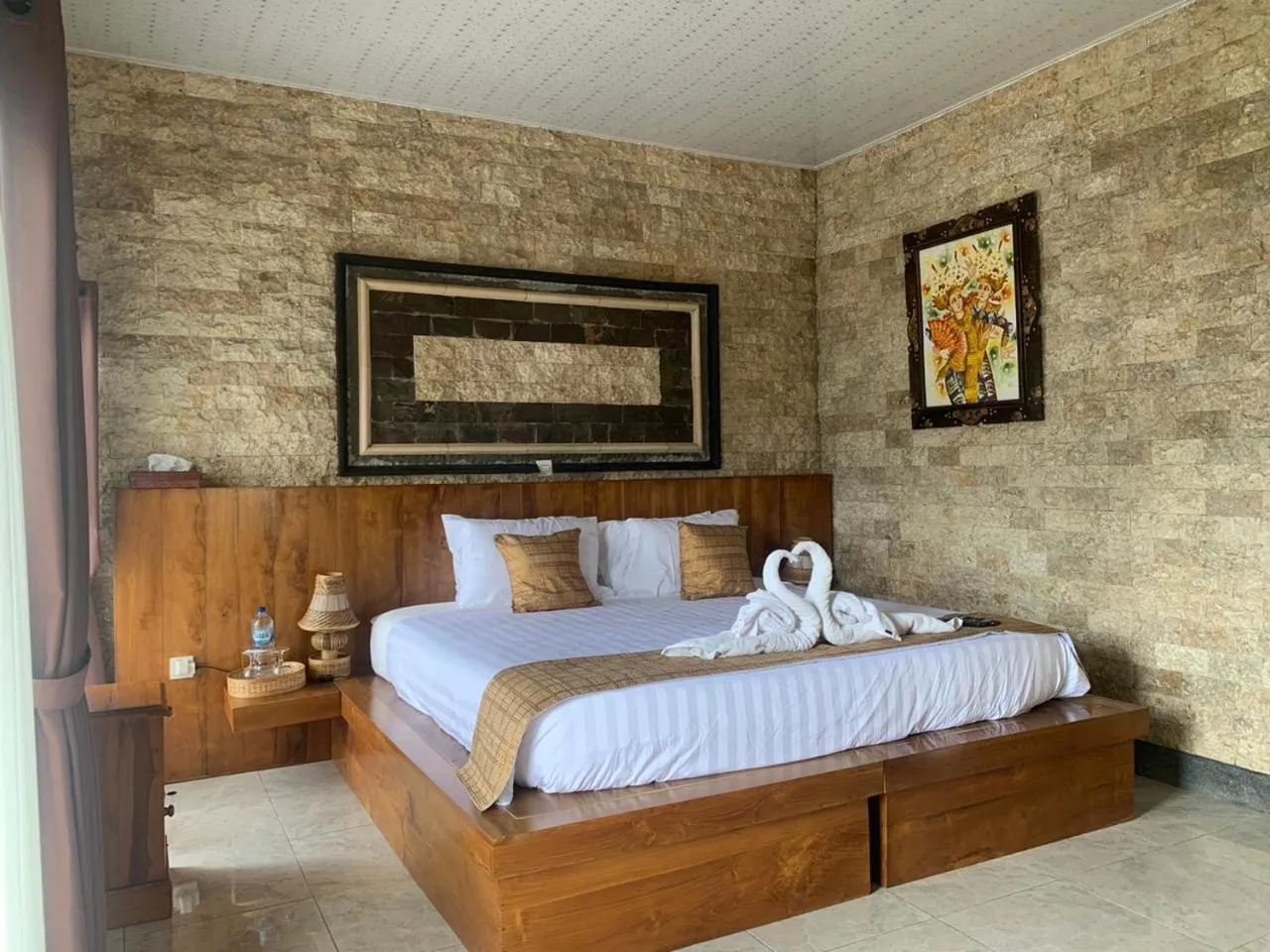 Bed in Ayodya Batur Villa