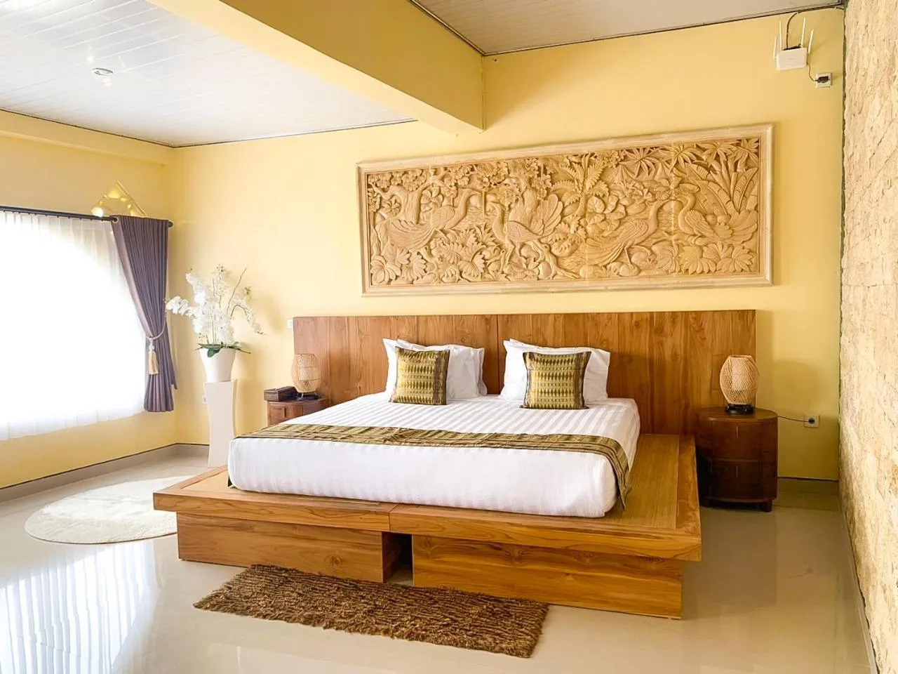 Bed in Ayodya Batur Villa