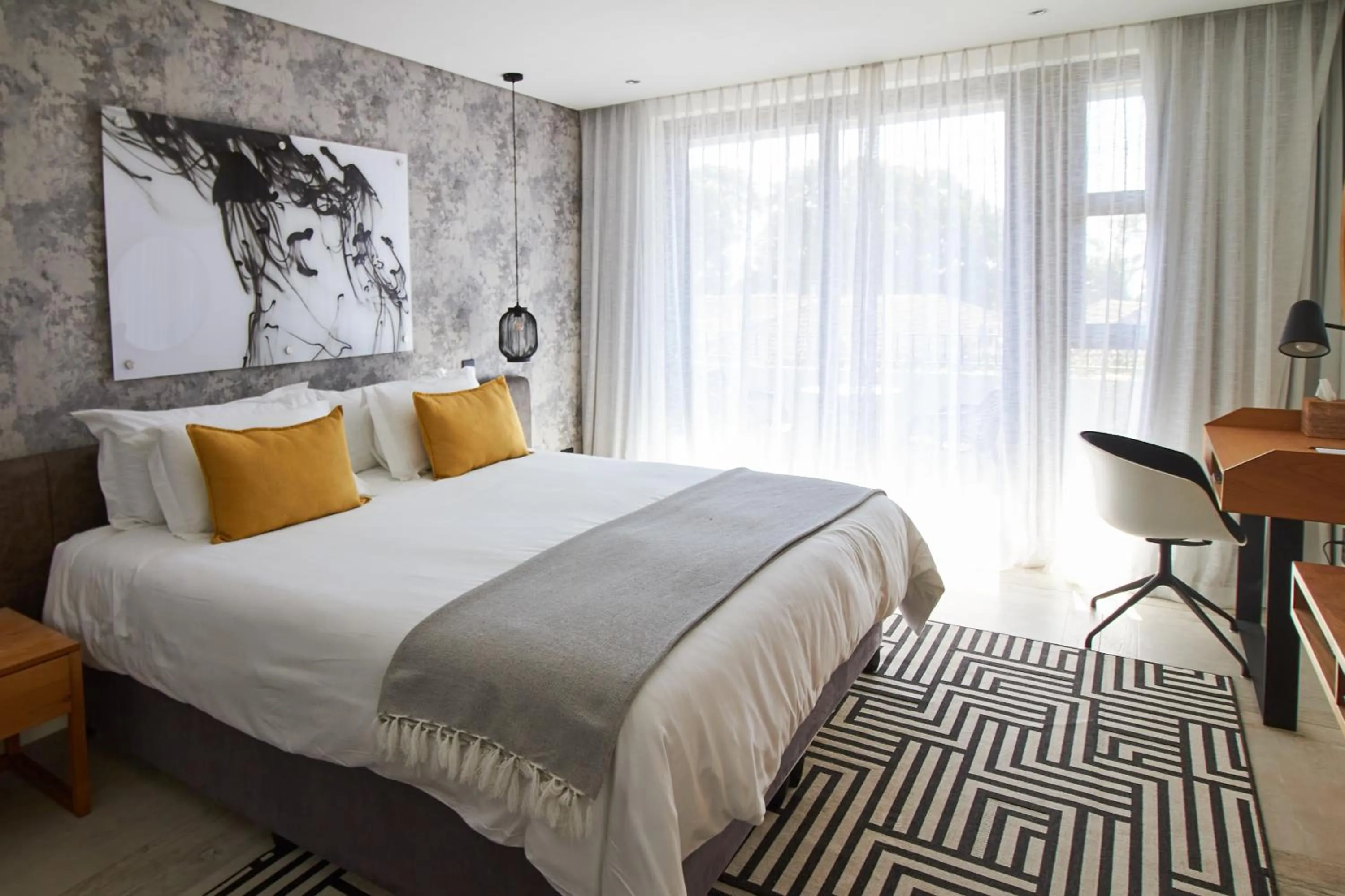 Bed in Central Beach Villas