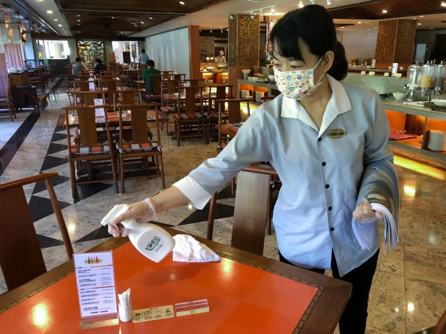 Decorative detail in Hotel Royal Chihpin