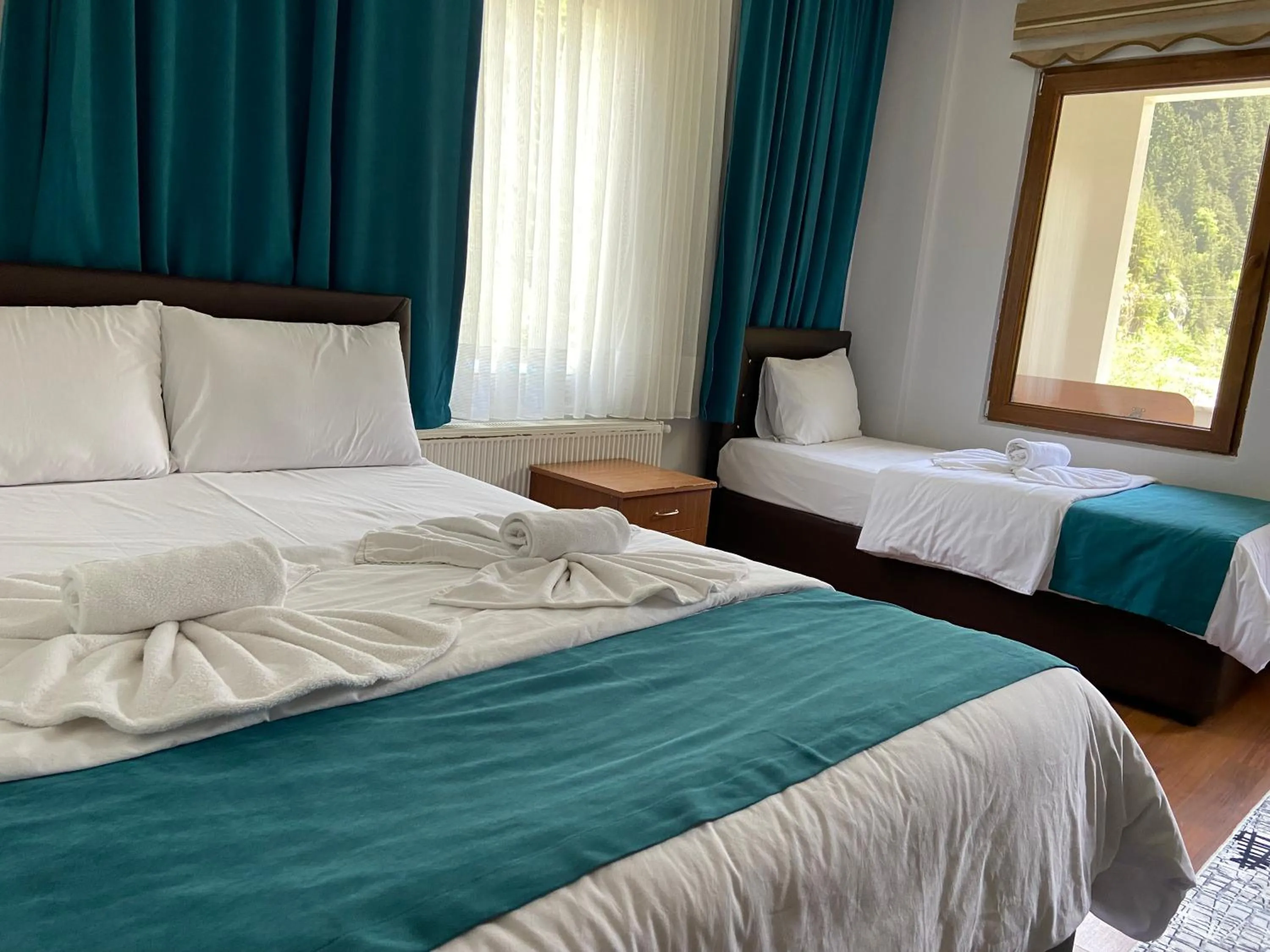 Bed in Uzungol Soylu Hotel