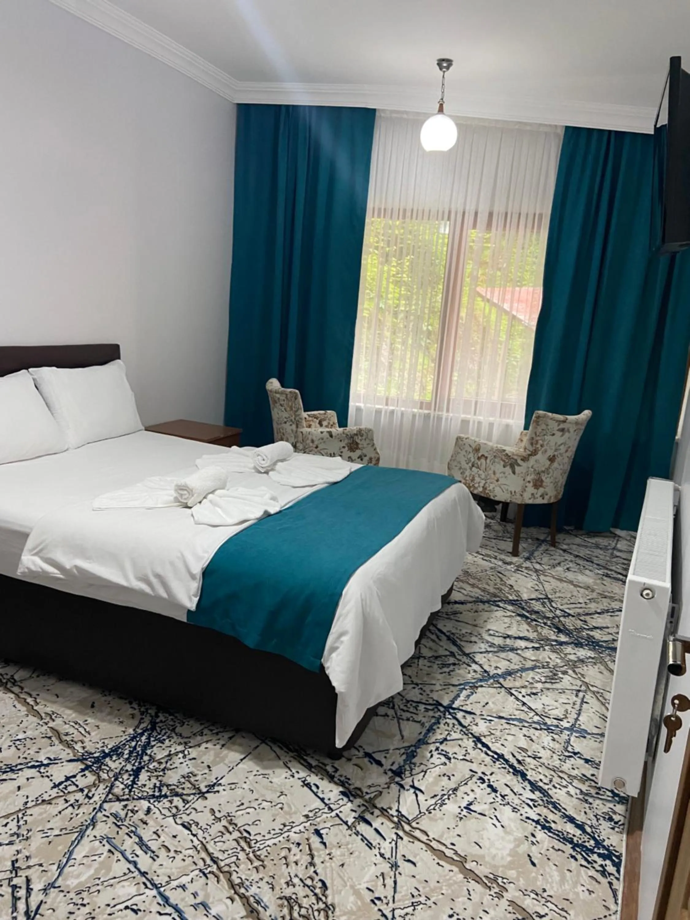 Bed in Uzungol Soylu Hotel