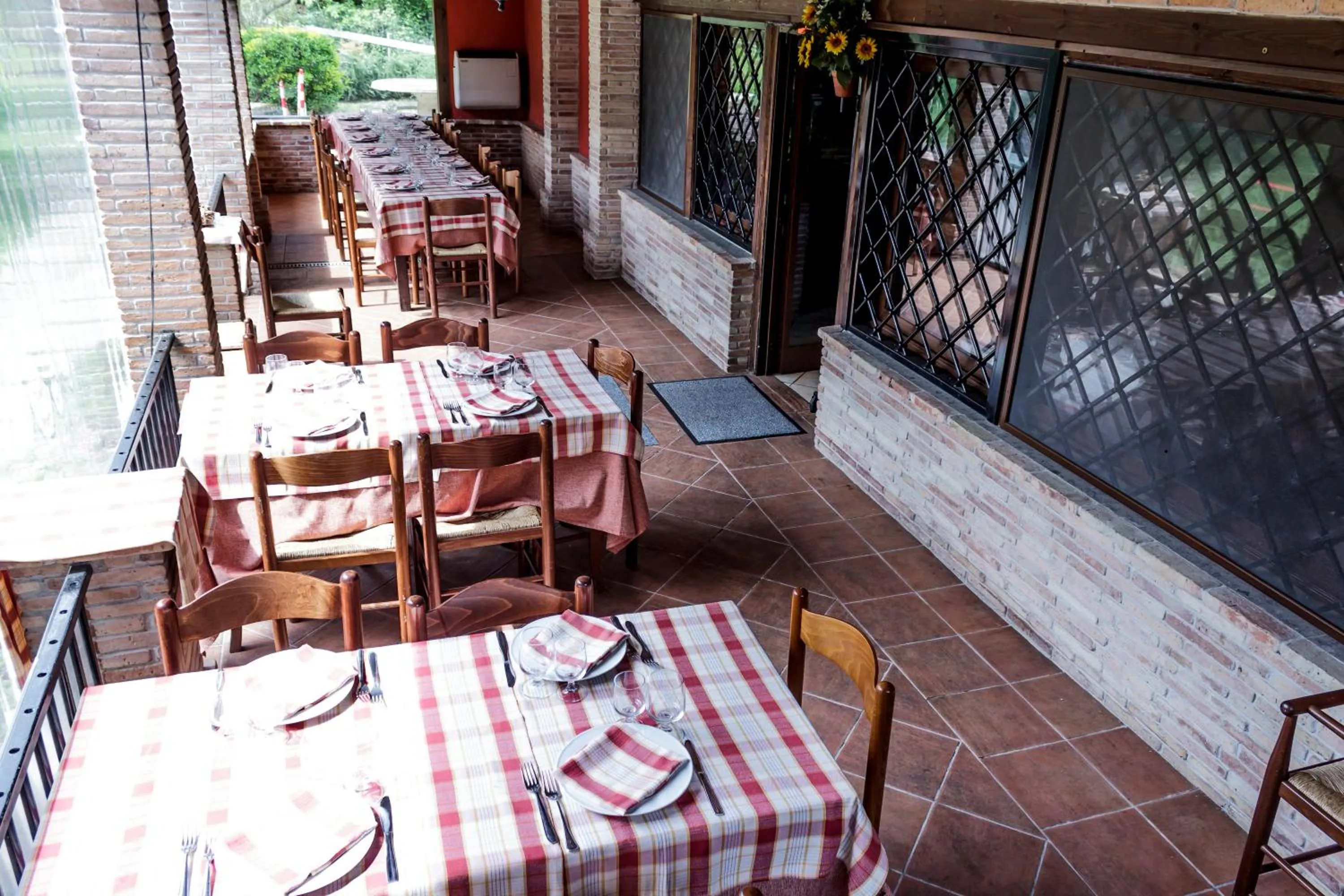 Seating area in La Locanda di Decima