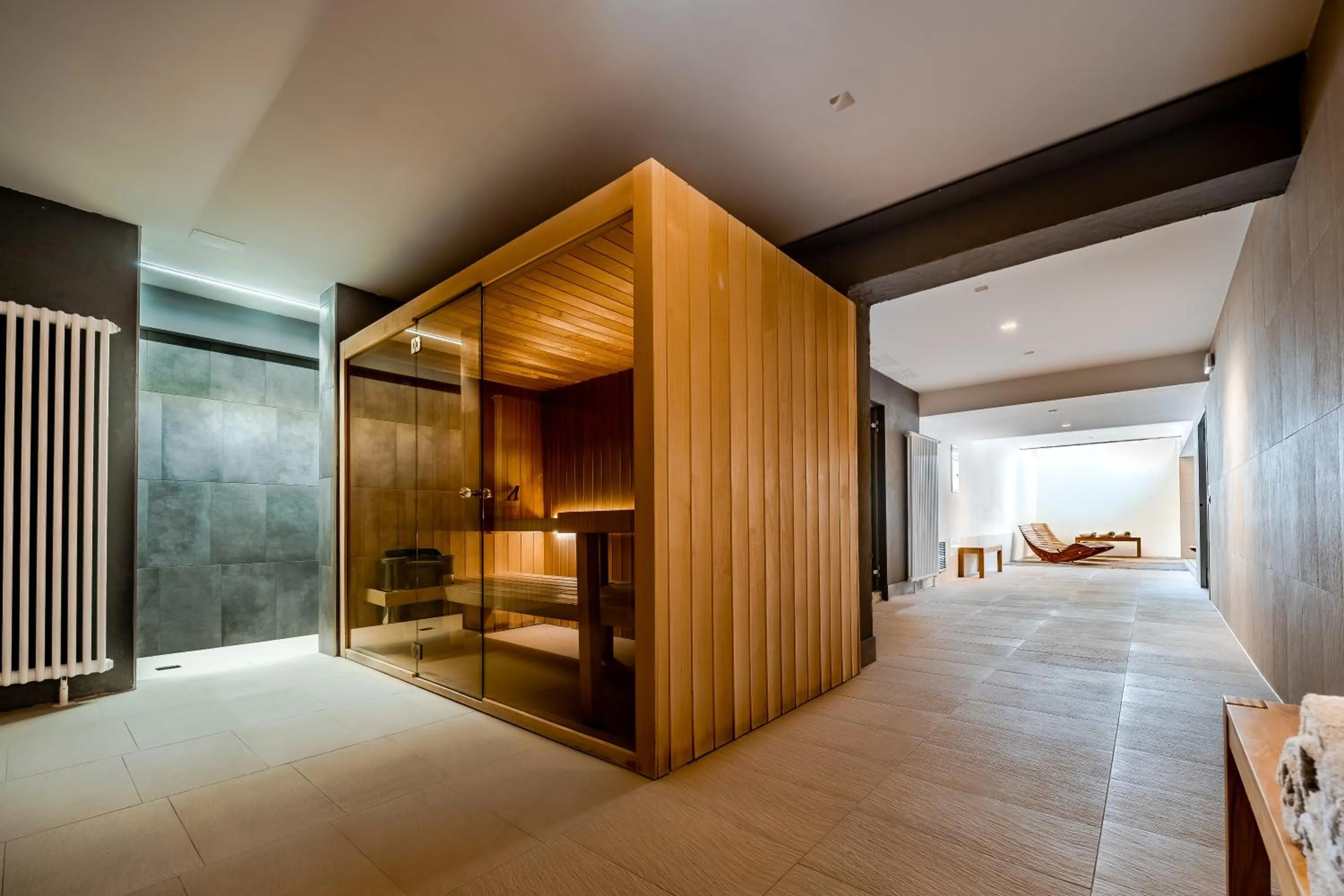 Sauna, Bed in Quercus Appartements contactless check-in