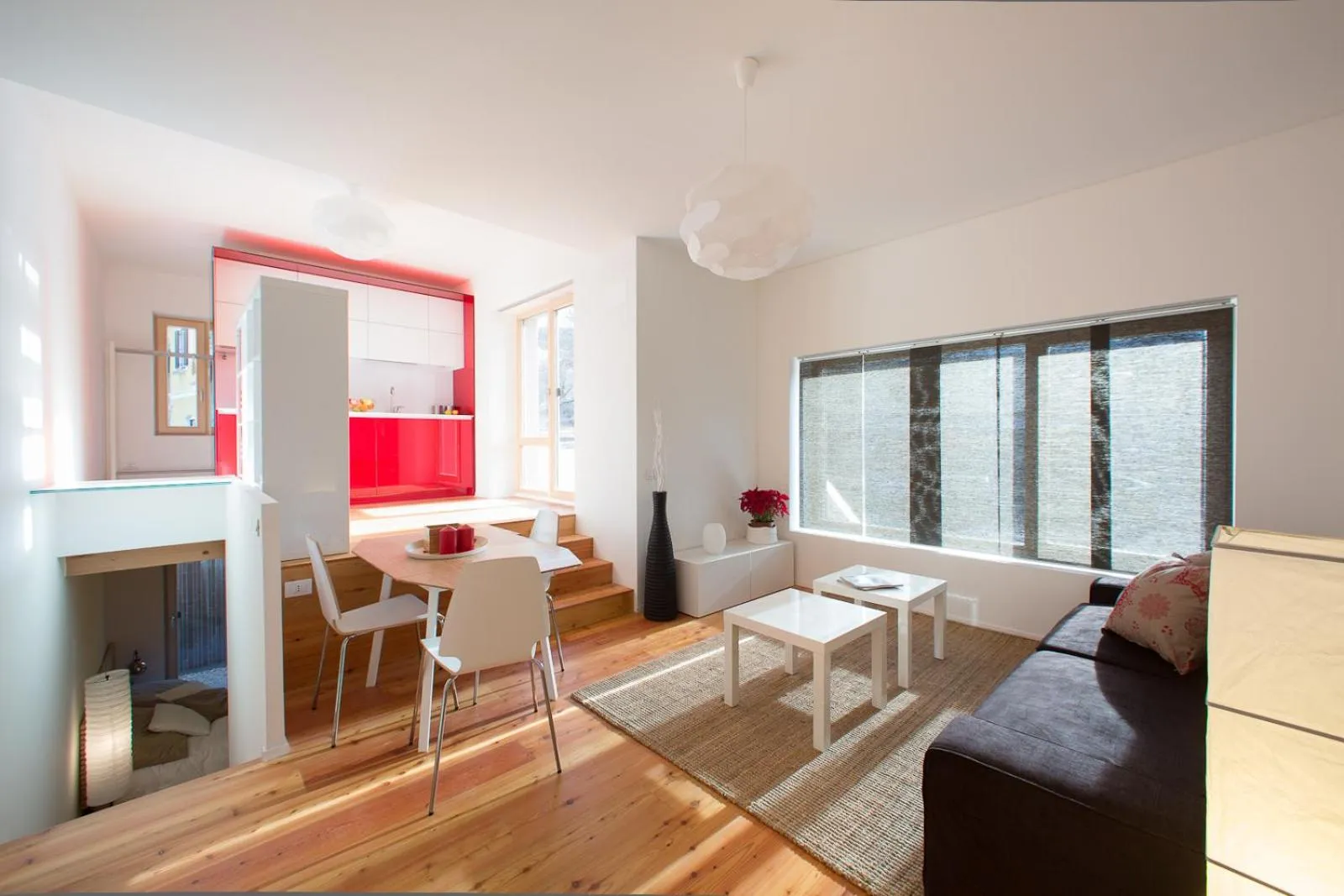 Living room, Bed in Quercus Appartements contactless check-in