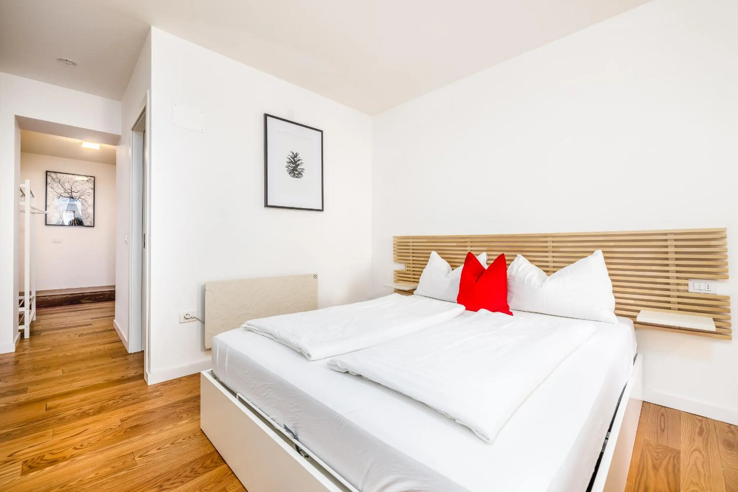 Bedroom, Bed in Quercus Appartements contactless check-in
